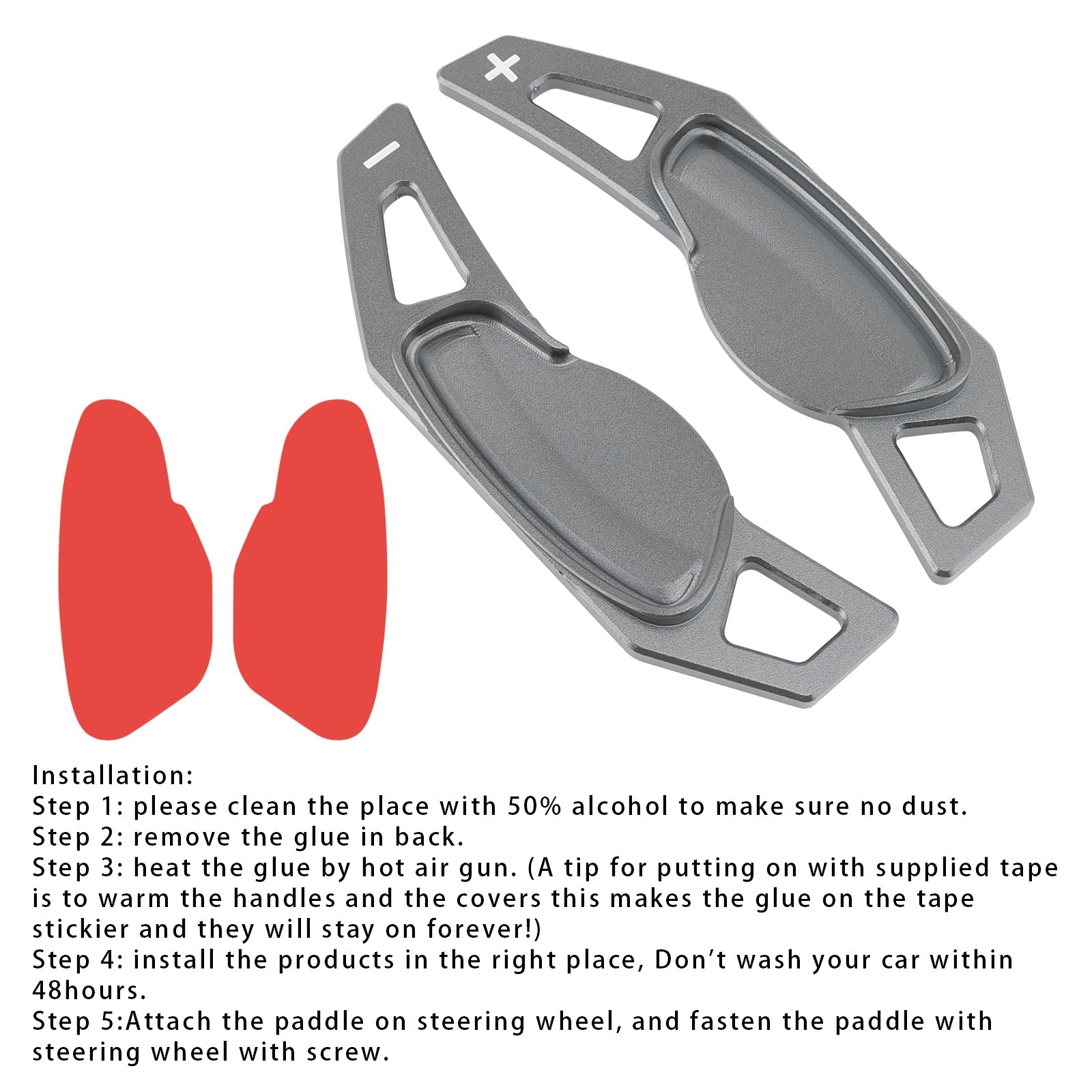 Steering Wheel Paddle Shifter Extension For Smart Aluminium