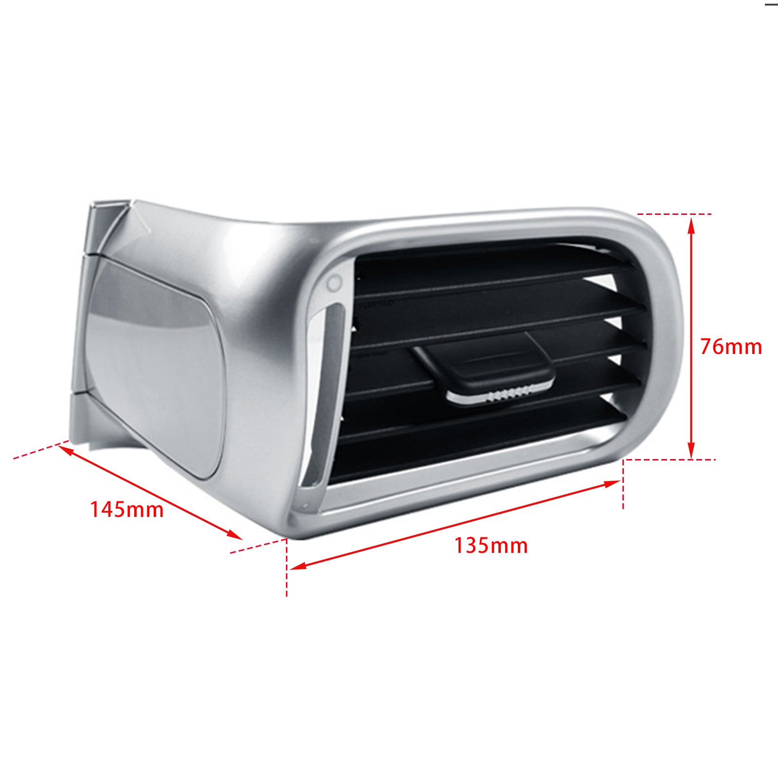 Front Left AC Vent Cover Silver For Porsche 911 Carrera Targa 997 2004-2012 99755213105 99755213106