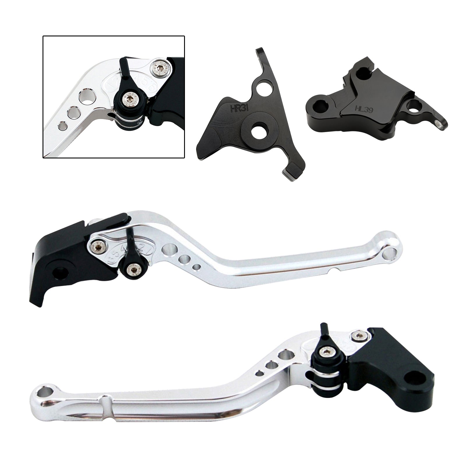 Long Clutch Brake Lever fit for CFMOTO 450SS 450SR 21-23 450NK 23-24
