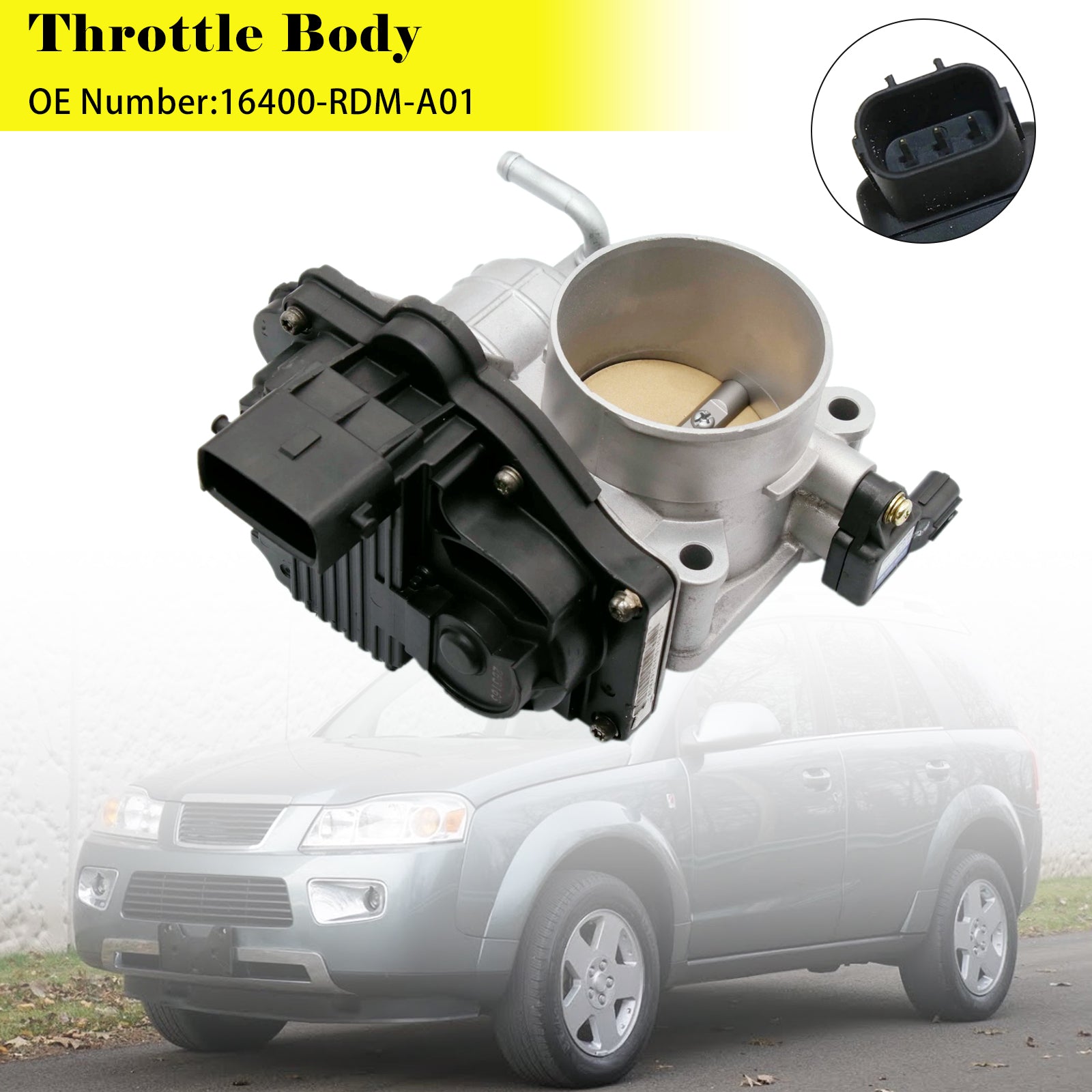 2004-2006 For Acura MDX Base Sport Utility 4-Door 3.5L 3471CC V6 GAS SOHC Naturally Aspirated Throttle Body 16400-RDM-A01