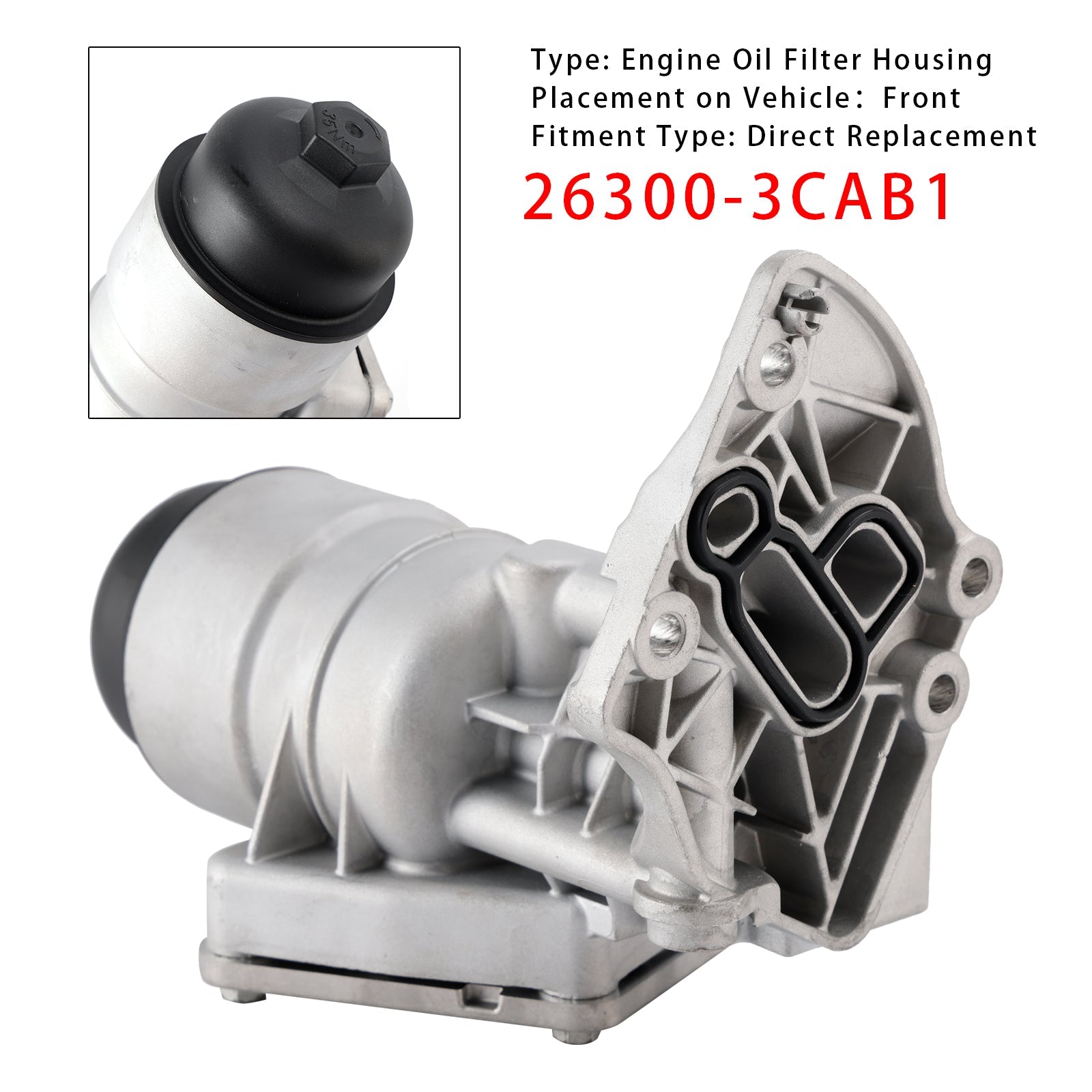 2012�C2013 KIA Sorento (3.5L V6) Aluminum Engine Oil Filter Housing 26300-3CAB1 263003CAB0