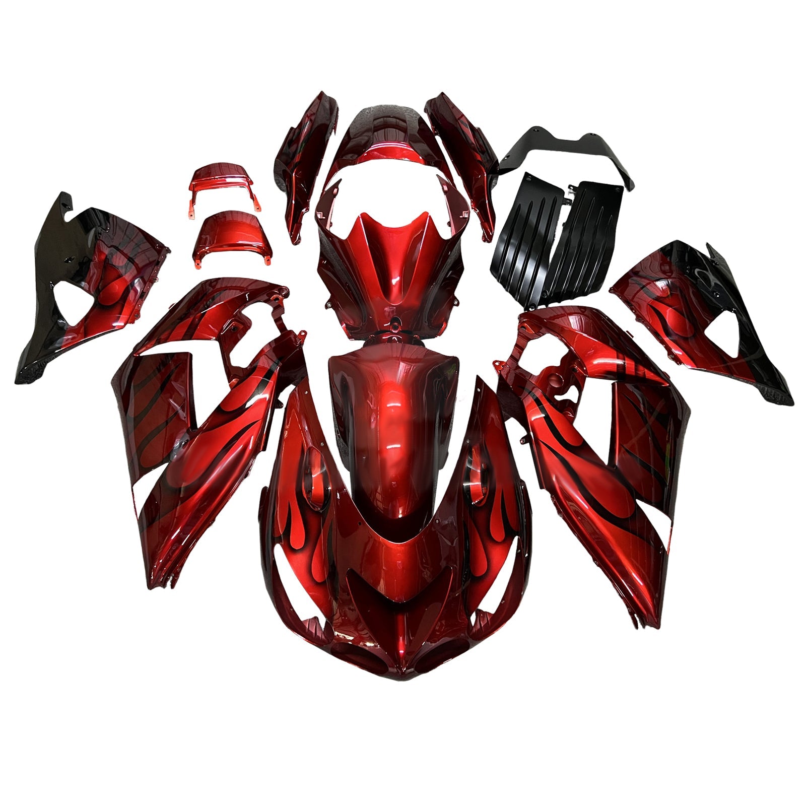 Injection Fairing Kit Bodywork fit For Kawasaki ZX14R ZZR1400 2006-2011