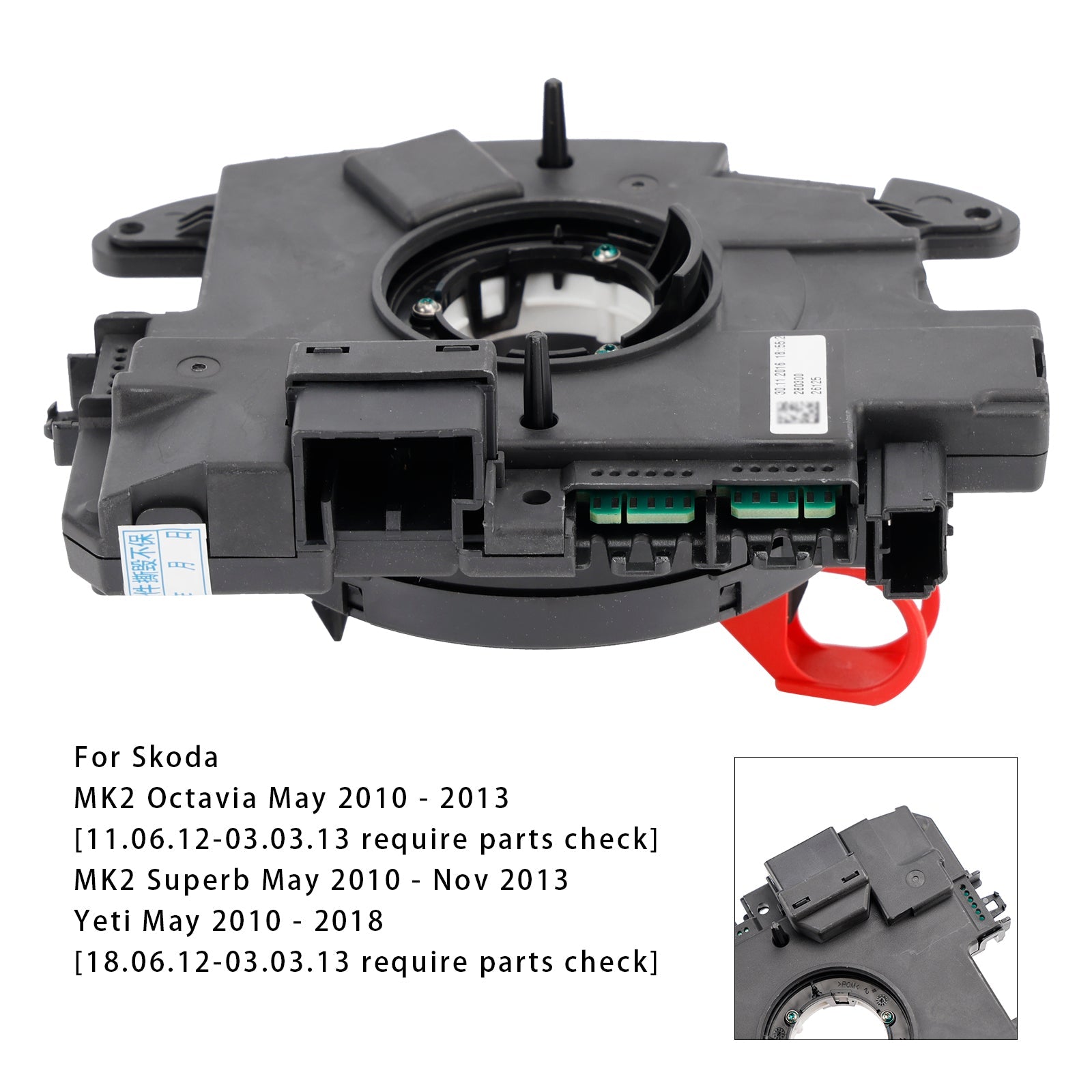 2010-2018 Skoda Yeti AirBag Spiral Cable Clock Spring 5K0953569AH