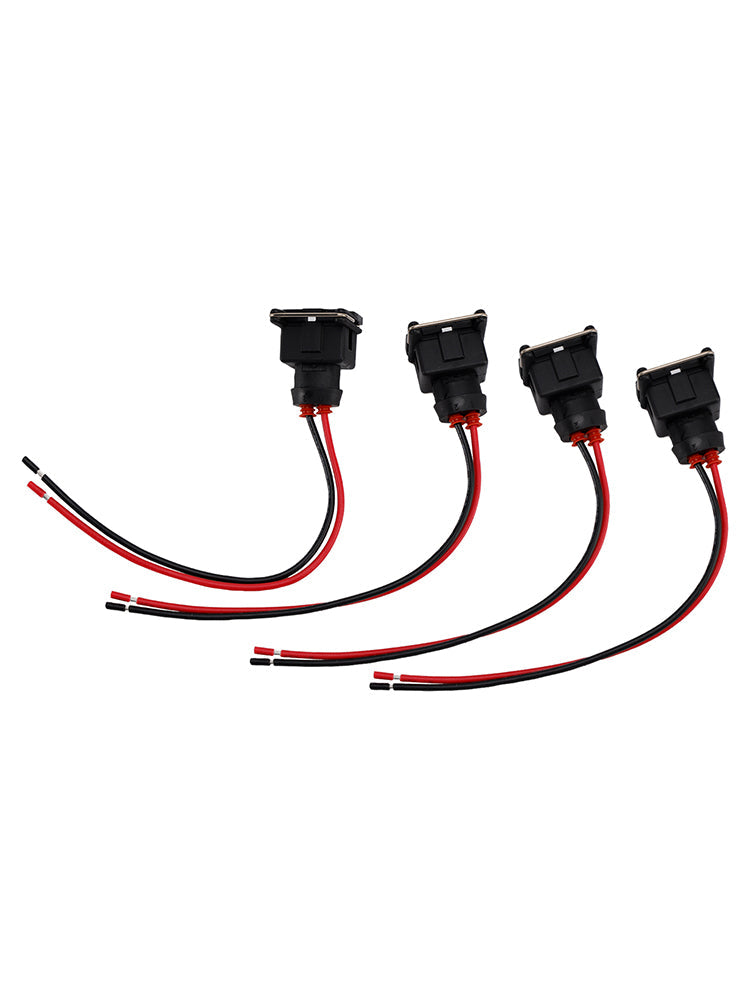 4-EV1 Fuel Injector Connector Plug Clip Pigtail Quick Disconnect Fit Daewoo