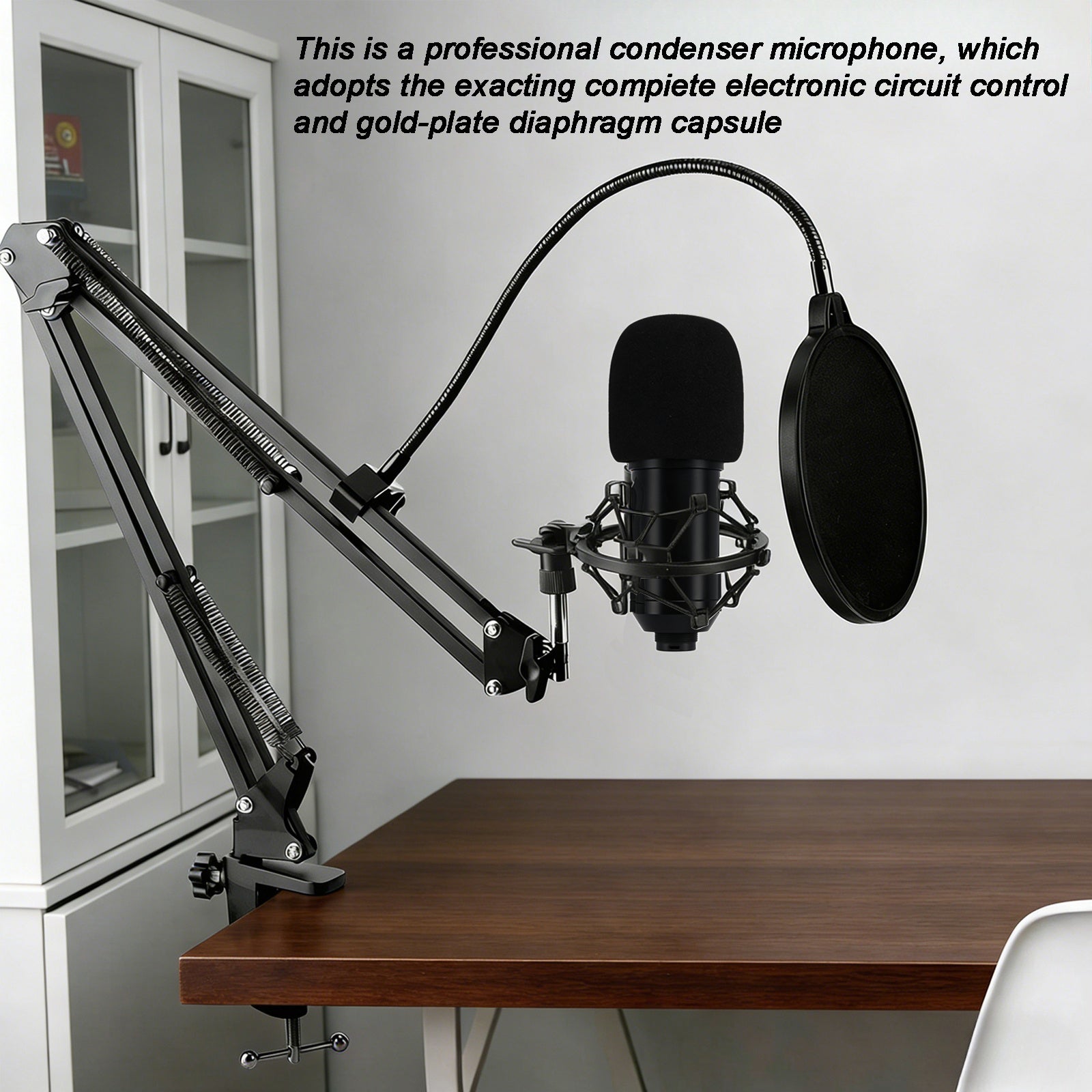 BM800 USB Condenser Microphone for PC Studio Microphone Kit Singing Streaming