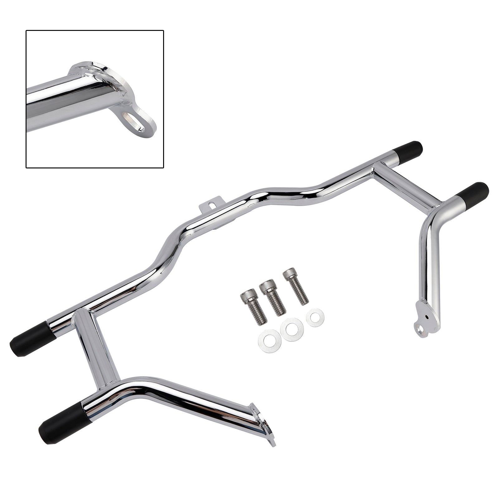 Bumper Engine Guard Fairing Mount Crash Bar Kit Fits For Cvo Road King Black