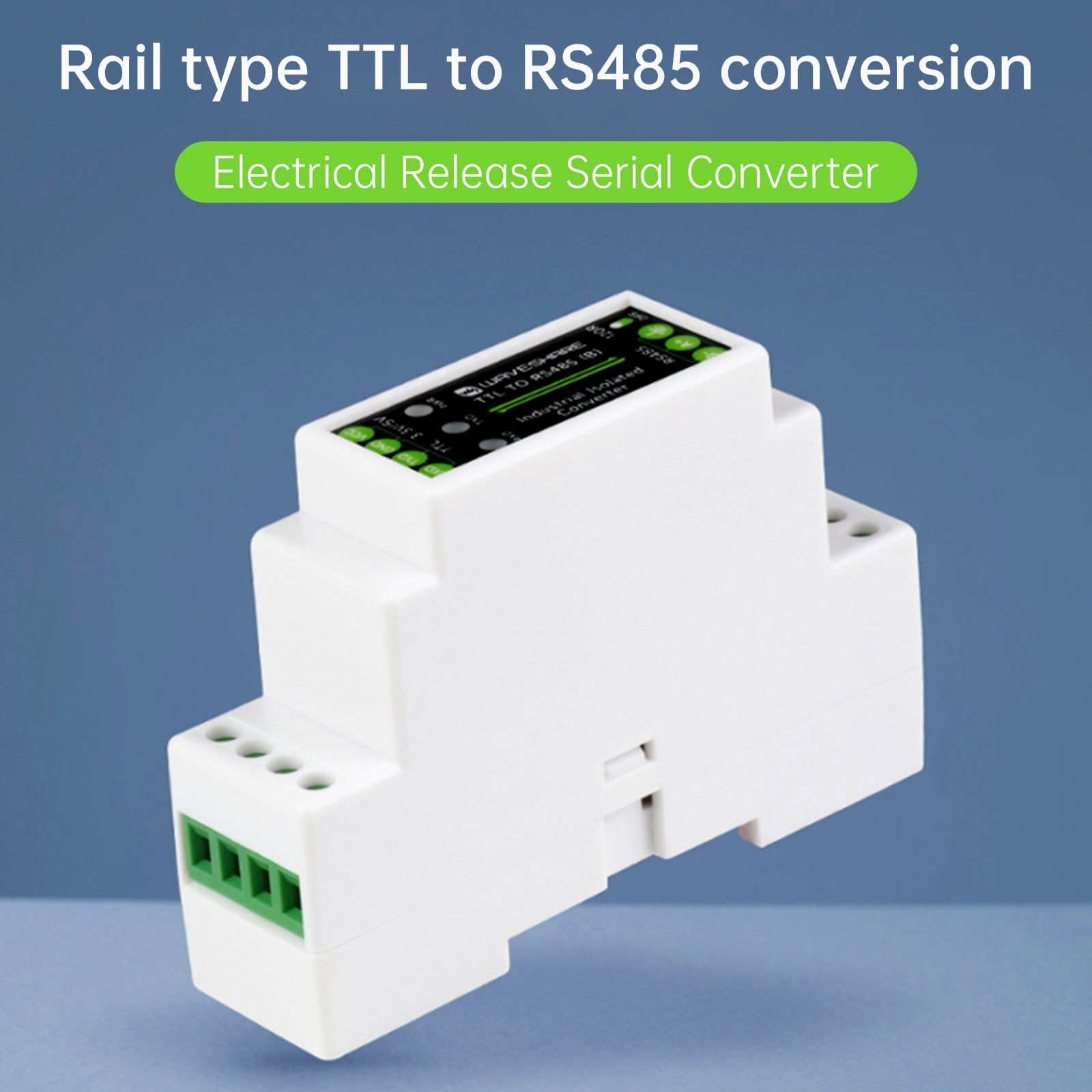 TTL to RS485 Electrical Isolation Module DIN Rail Serial Converter Surge Protect