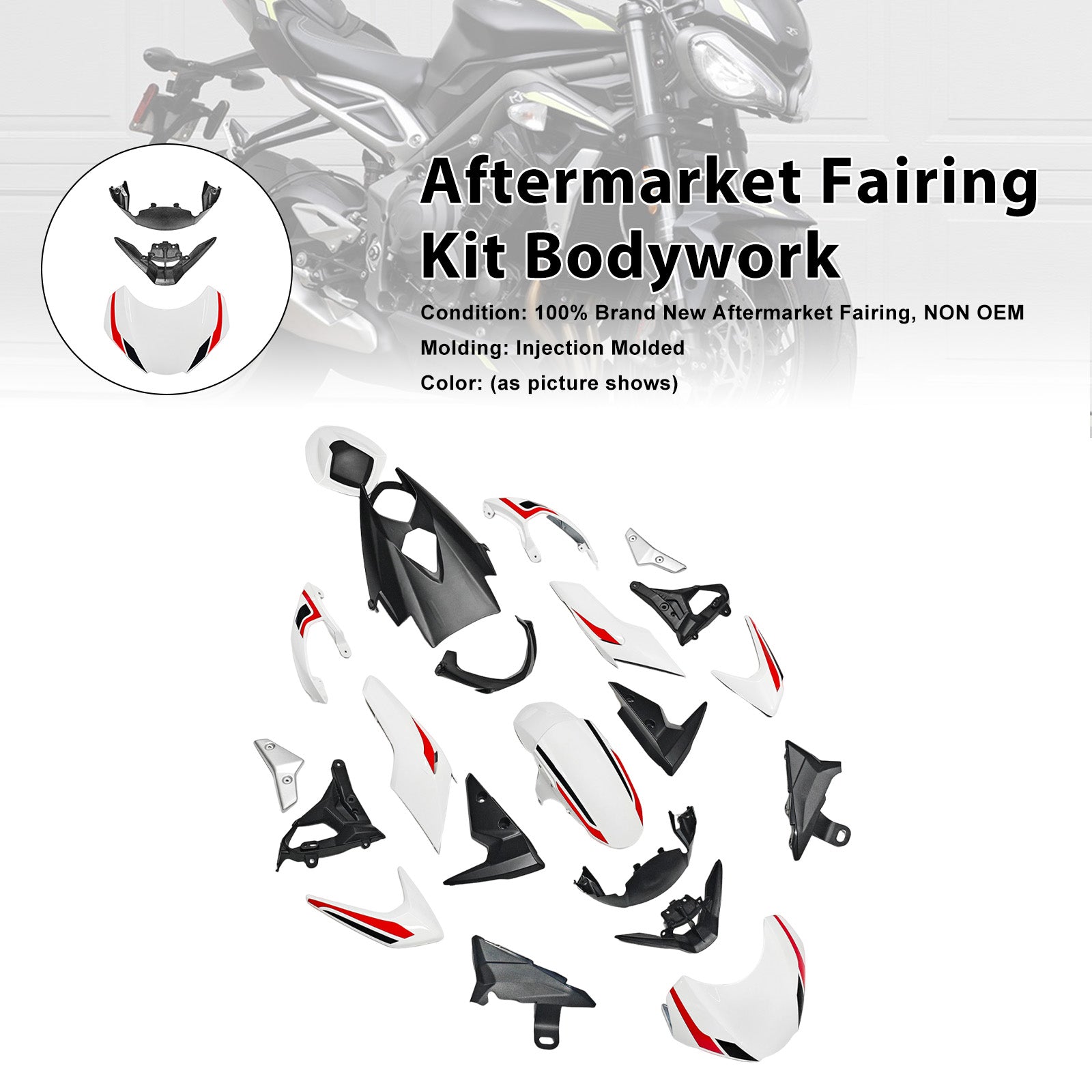 2020-2022 for Street Triple 765 R/RS Injection Bodywork Fairing Kit