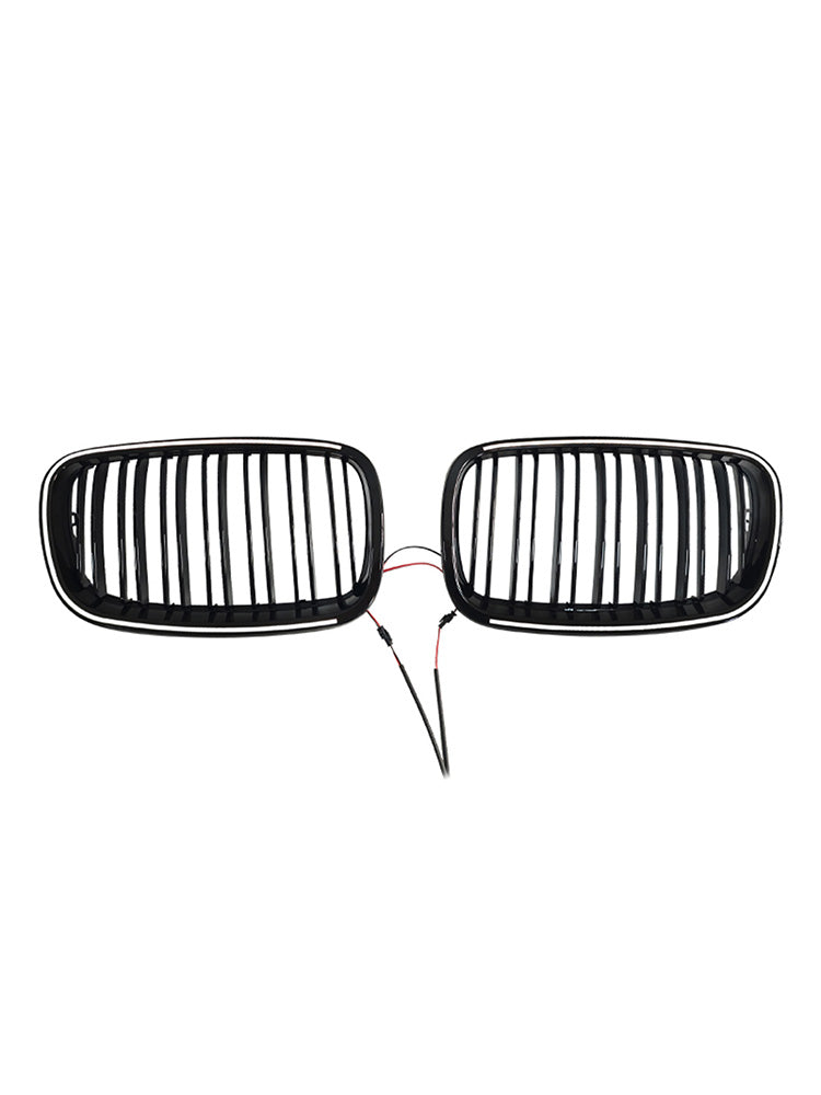 Gloss Black Front Bumper Kidney Grill Grille Fit BMW X5 E70 X6 E71 2007-2013