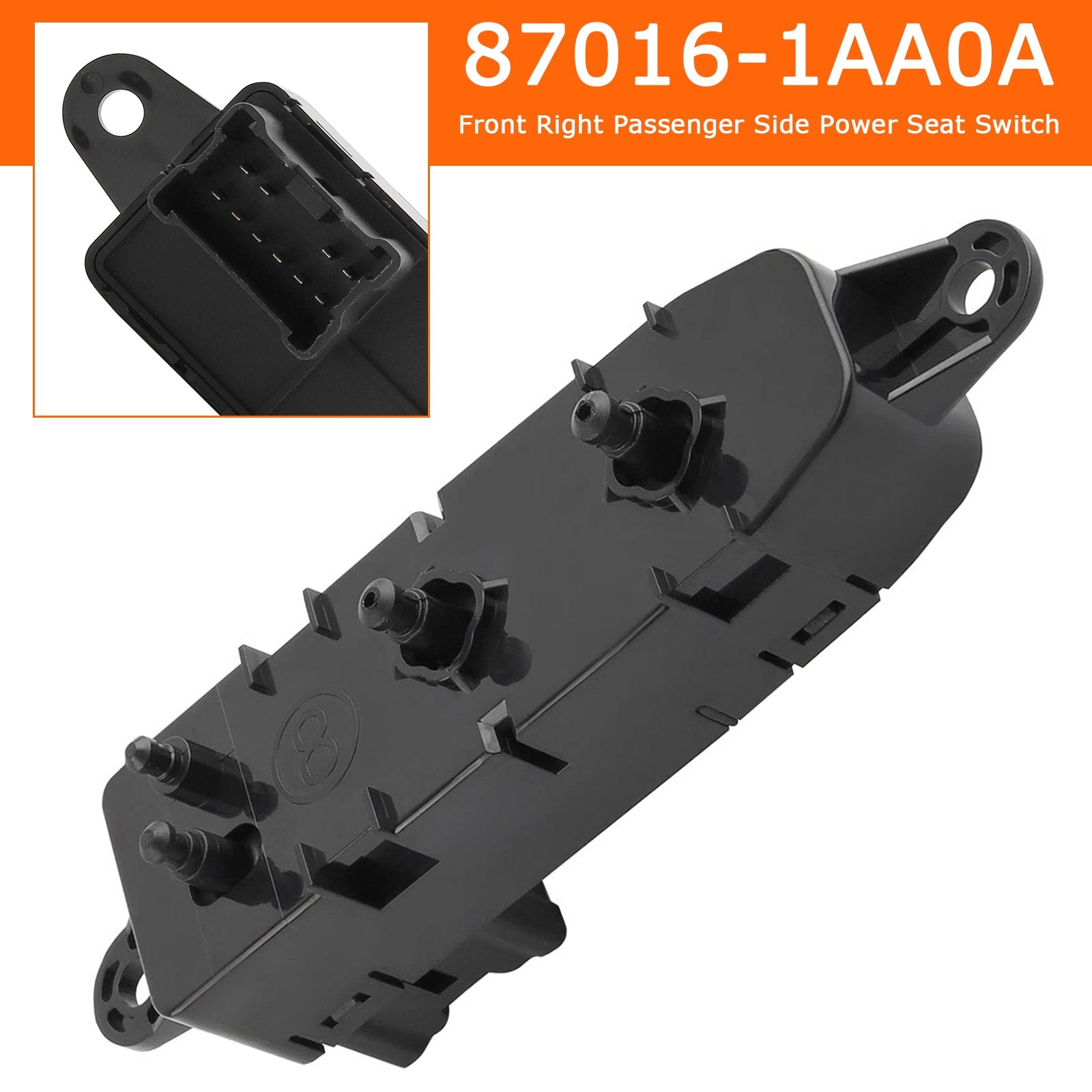 Front Right Passenger Side Power Seat Switch 87016-1AA0A for Nissan 2009-2013