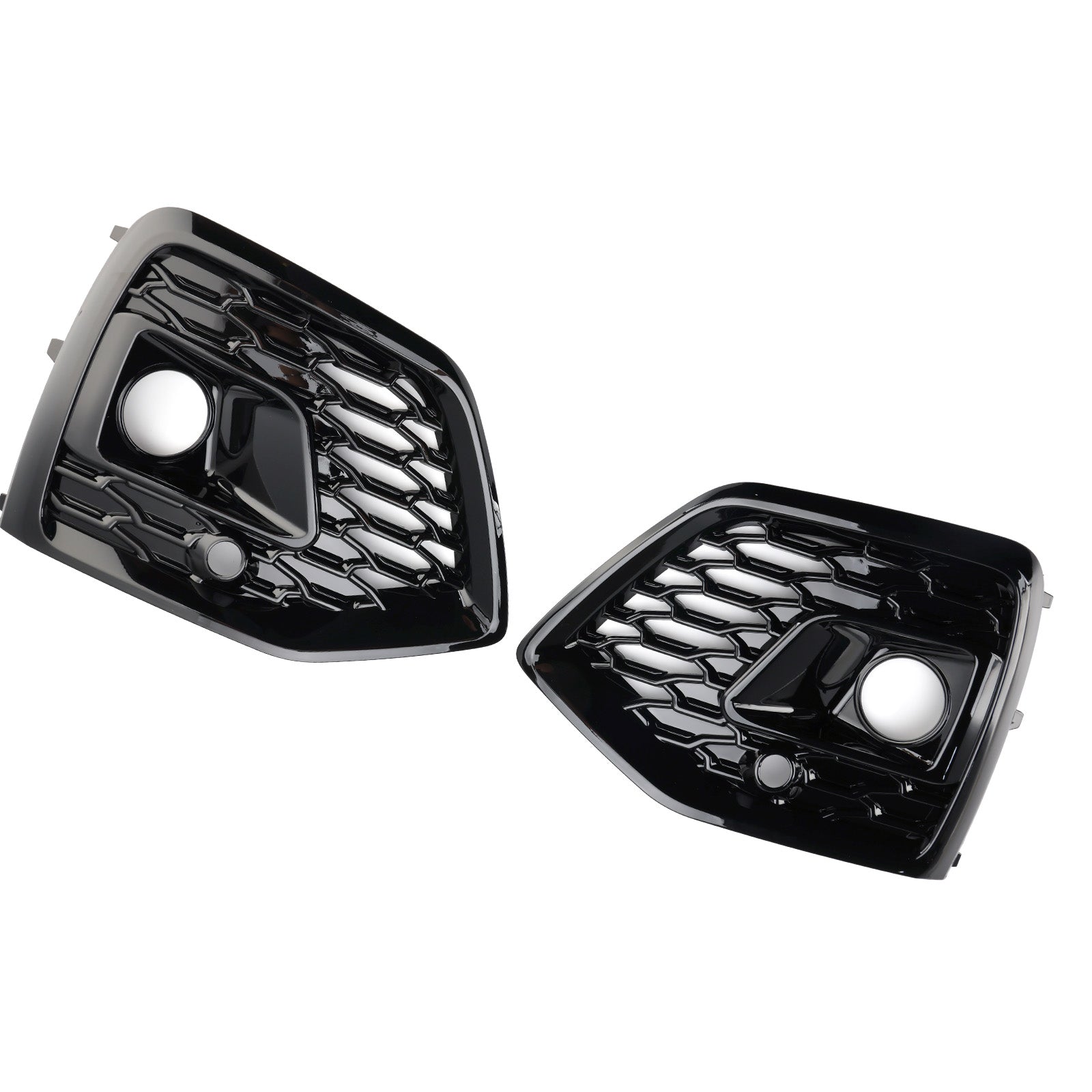 2021-2025 Audi Q5 SQ5 S-Line RSQ5 Style Front Fog Lamp Grille Cover Black