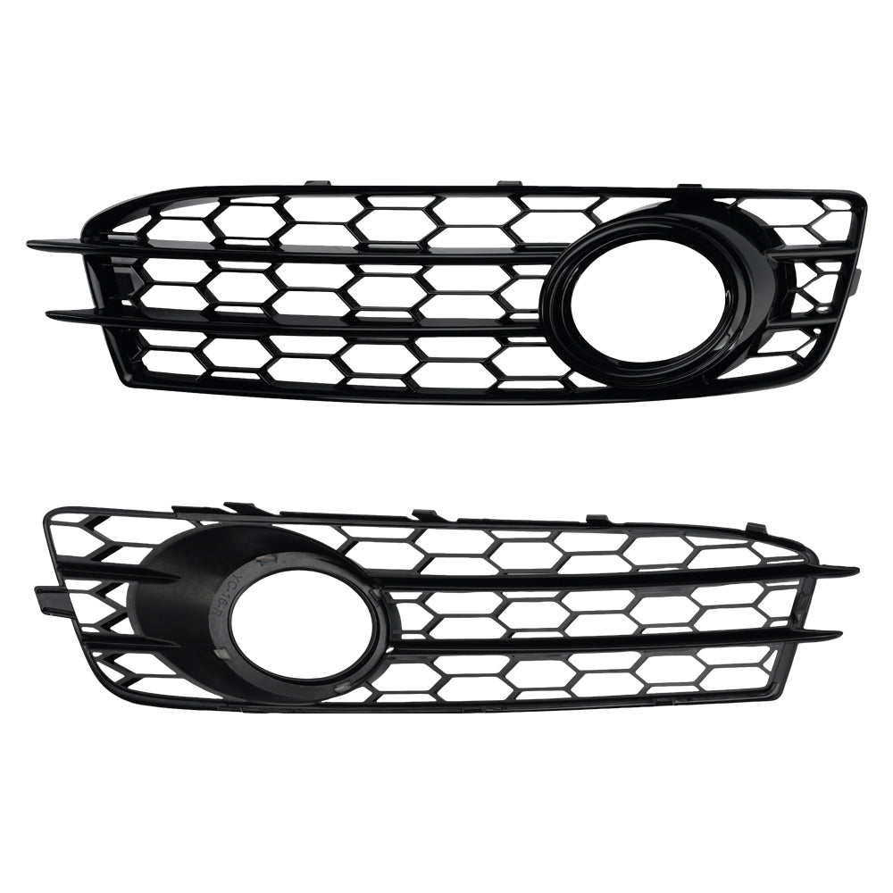 Audi A3 8P S-Line 2009-2012 Honeycomb Front Bumper Fog Light Grill Cover