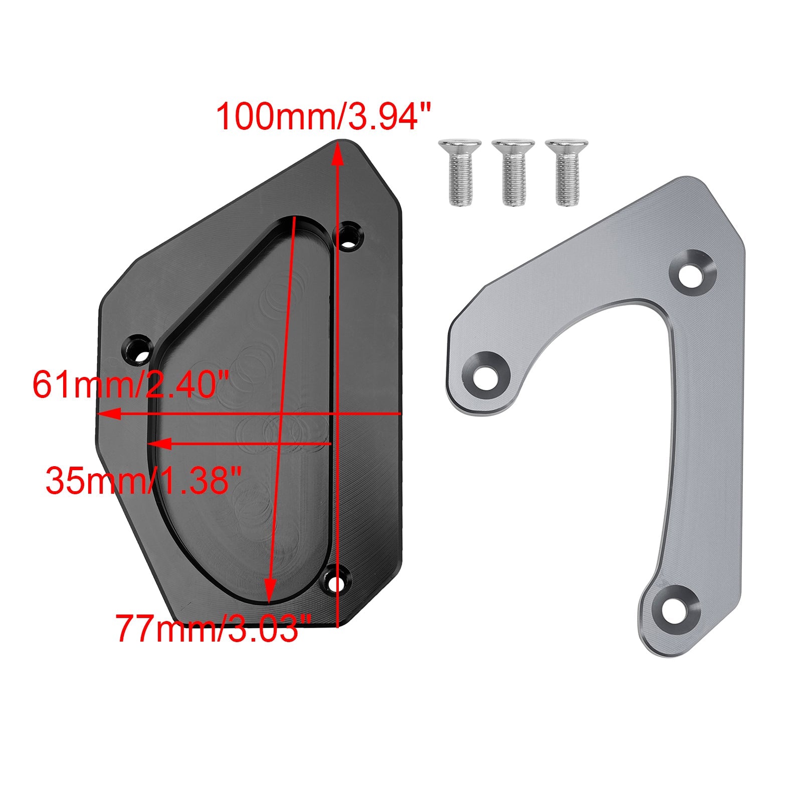 Kickstand Enlarge Plate Pad fit for Suzuki V-strom 650 DL650 XT 2011-2024