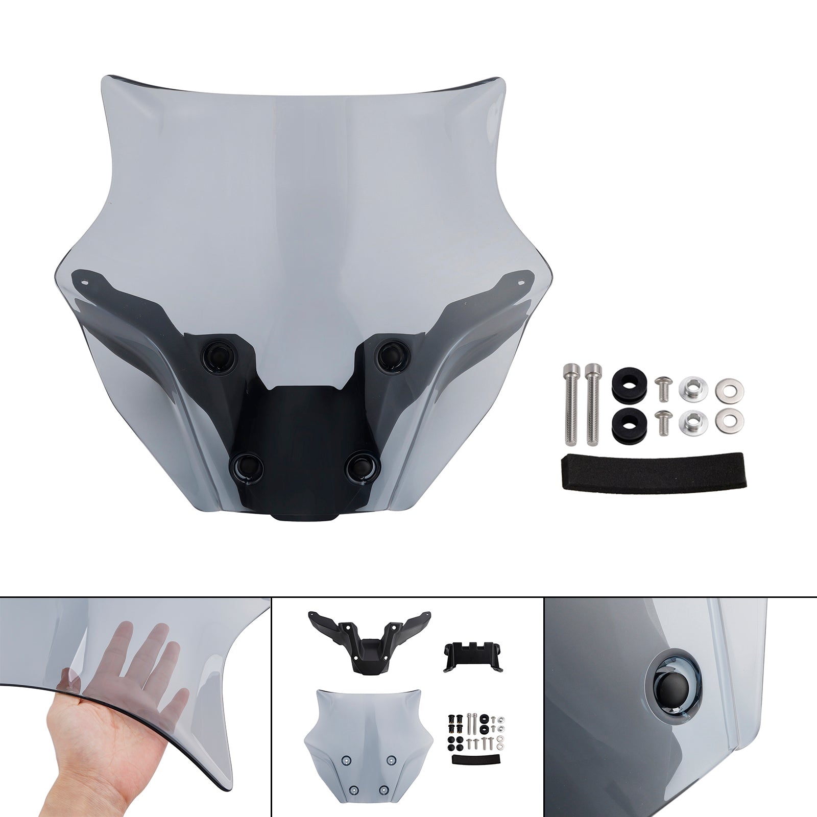 2024-2025 야마하 MT-09/SP 윈드실드 윈드스크린 + 브라켓