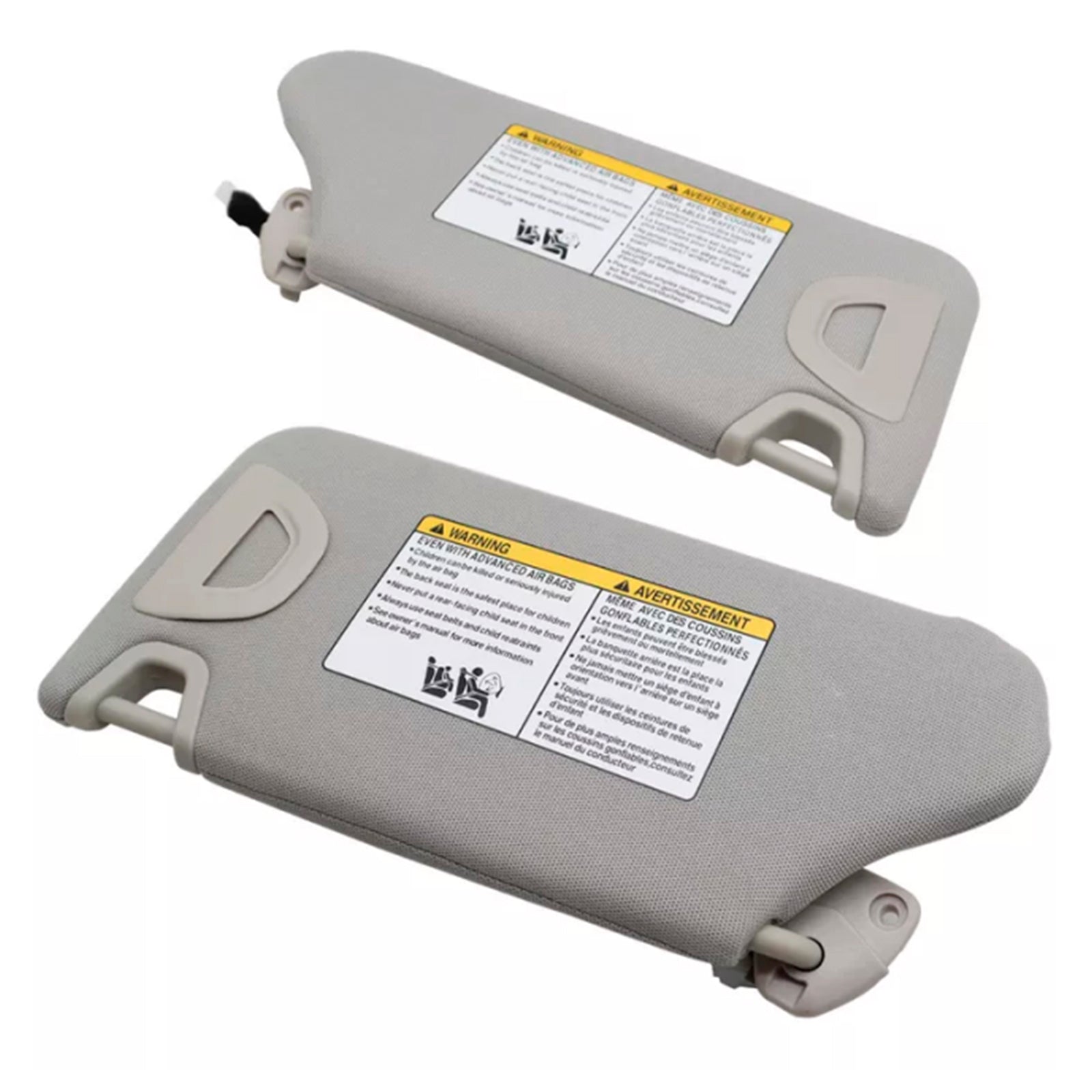 2013-2018 Nissan Altima 2PCS Gray Sun Visor Left & Right 96401-3TA2A 96400-3TA2A