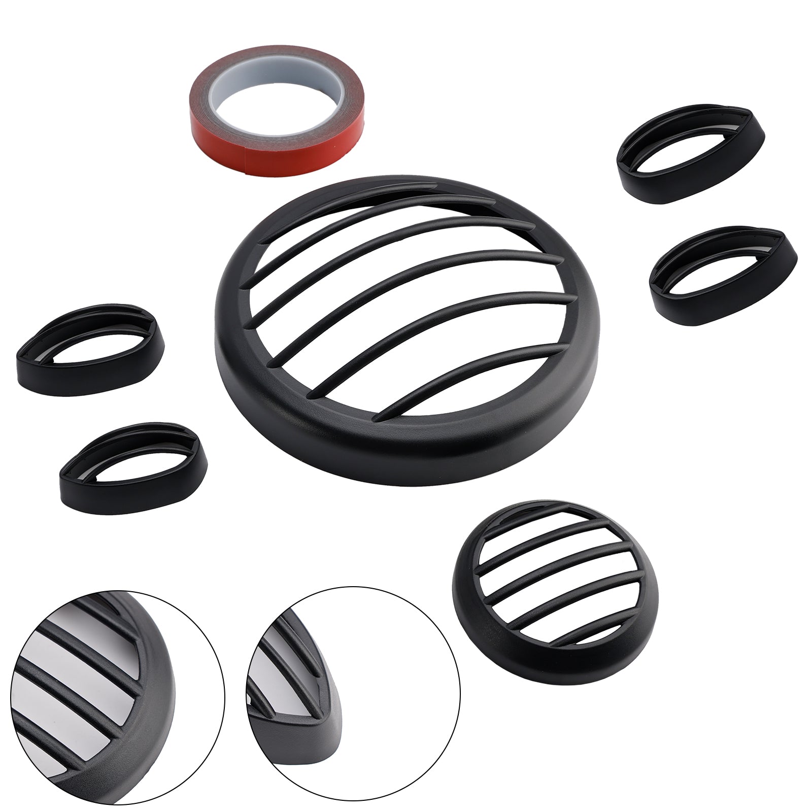 2023-2024 Yamaha Pg-1 Headlight Guard Shield Cover Grille Black Kit