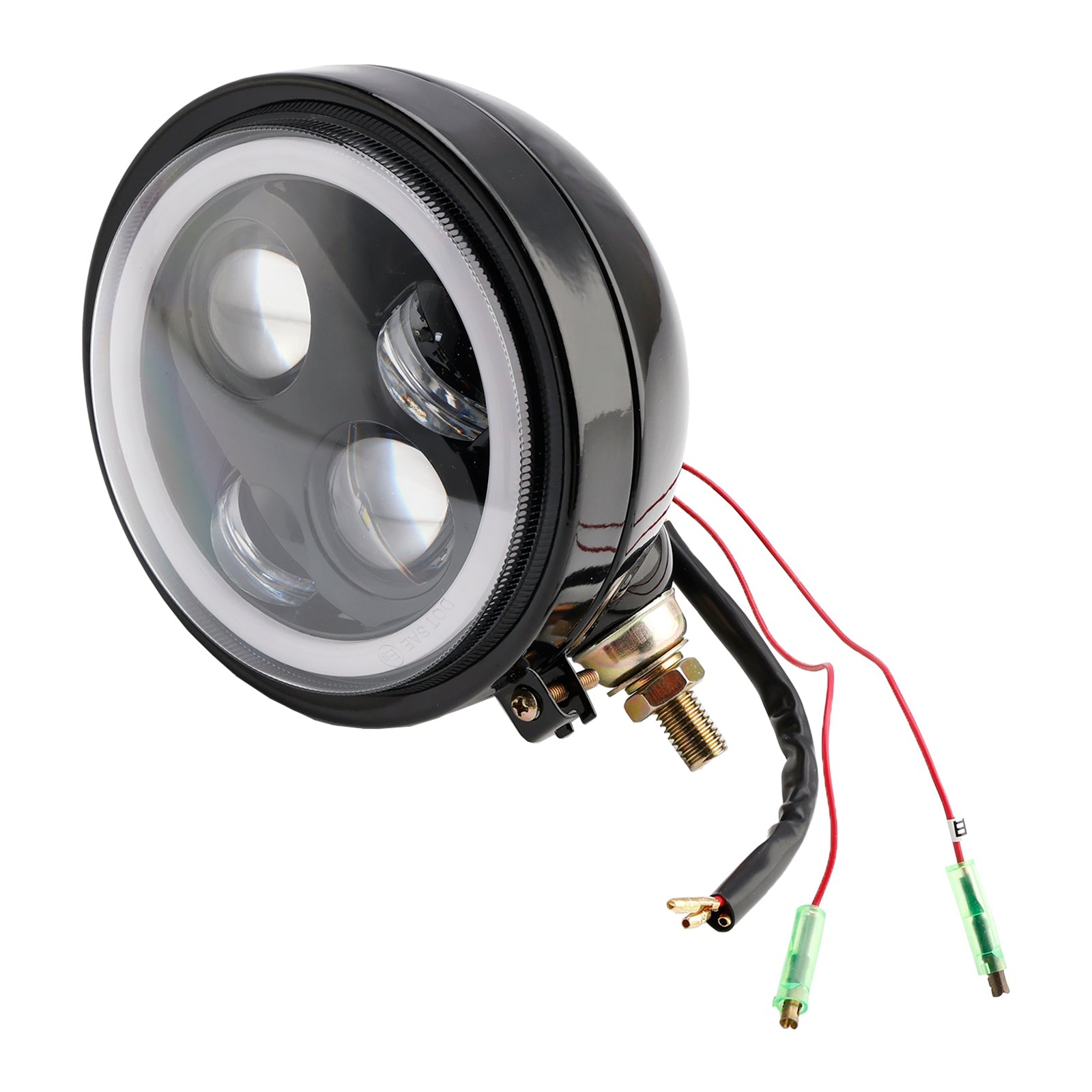 5.75" Headlight Lamp Spotlight Universal 4-Bulbs Fits For Motorcycle