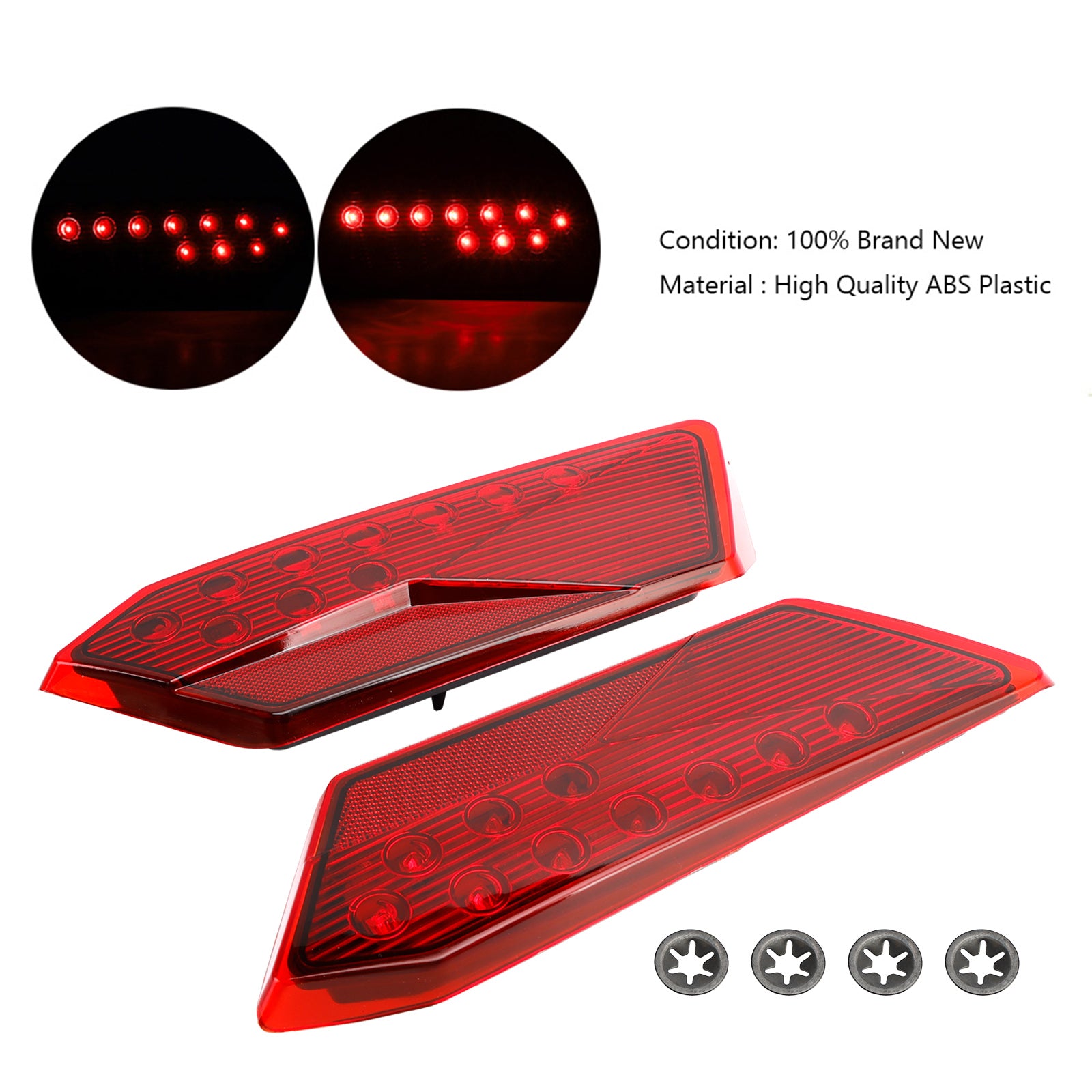 2412341 2412342 LED Tail Lights For Polaris RZR Turbo 1000 XP 900 S 2014-2019