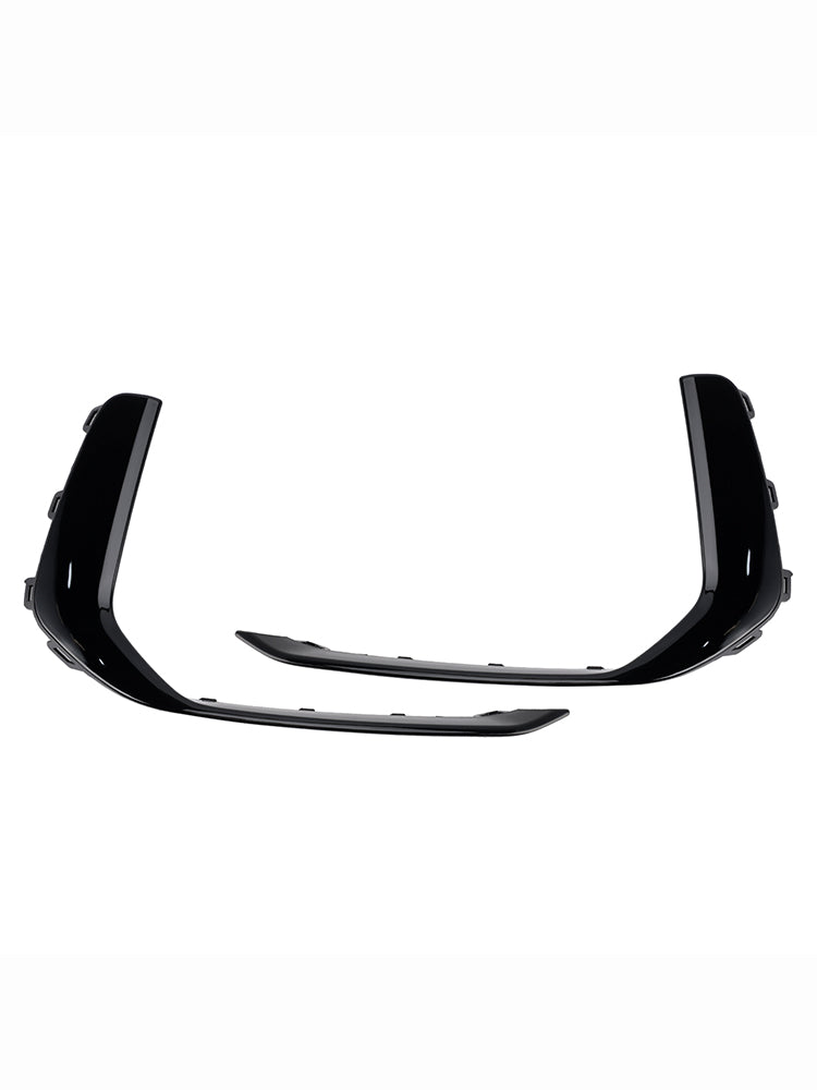 2019-2023 Audi A6 C8 S-Line S6 2PCS Front Fog Light Lamp Trim Black