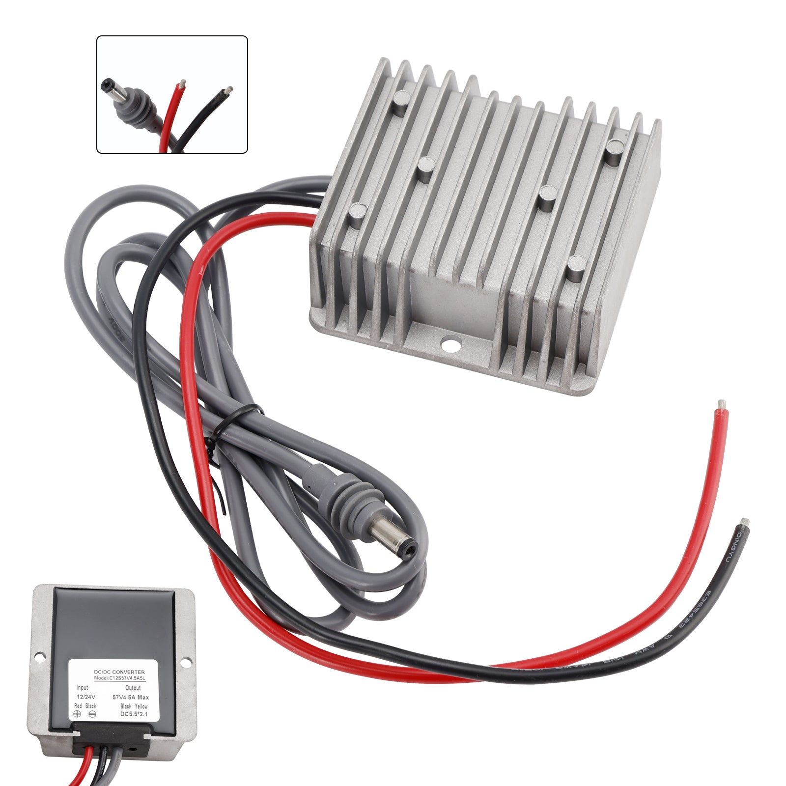 Mini 12V Adapter DC Step Up Converter 12V/24V To 57V 4.5A 256W Smart Boost