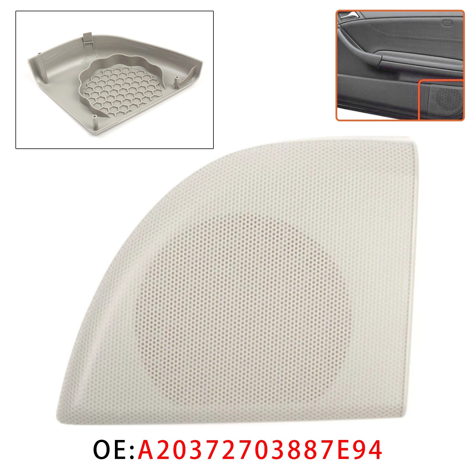 Left Front Door Speaker Cover For Mercedes W203 CLC Coupe A20372703887E94