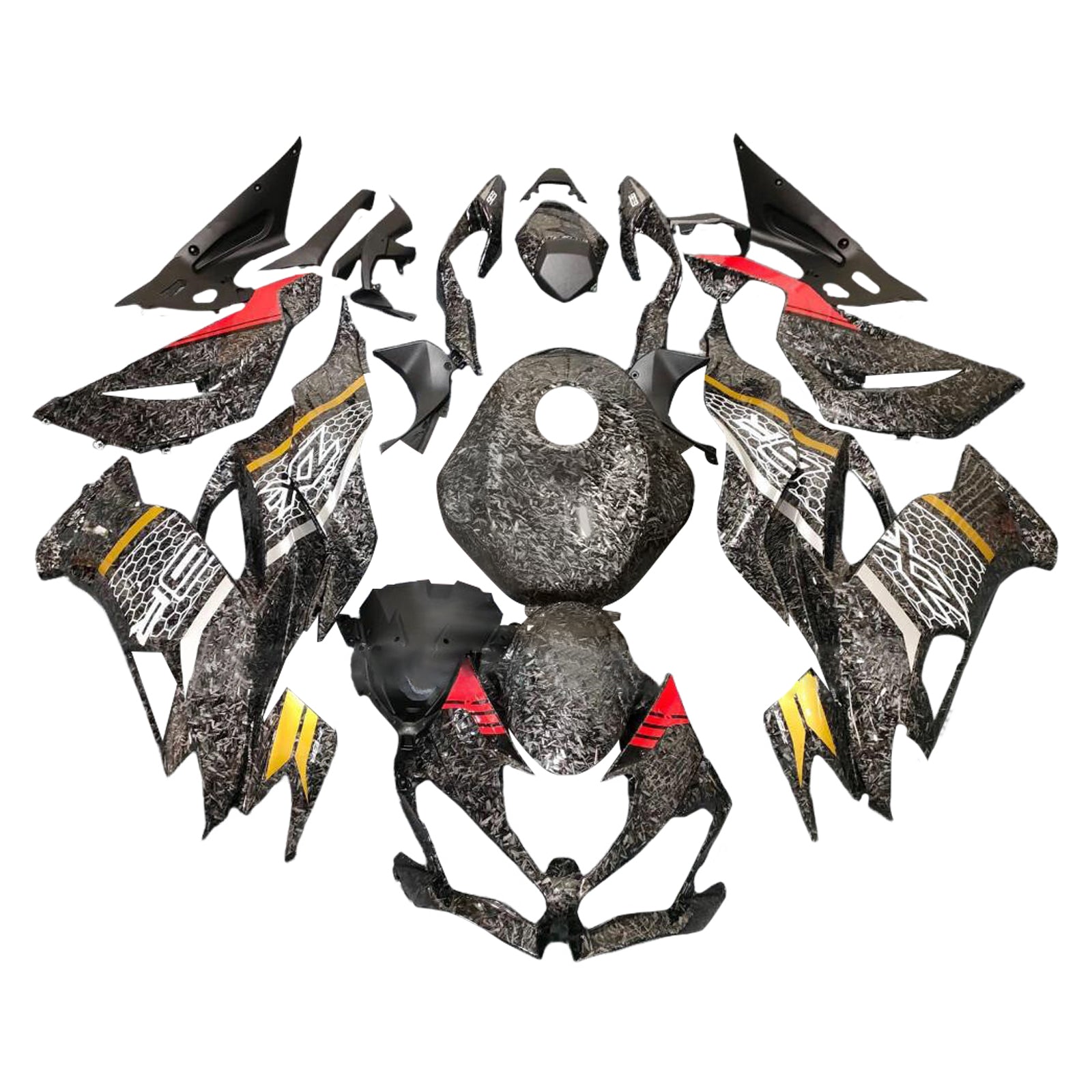 Injection Fairing Kit Bodywork Plastic ABS fit For Kawasaki ZX6R 2019-2023