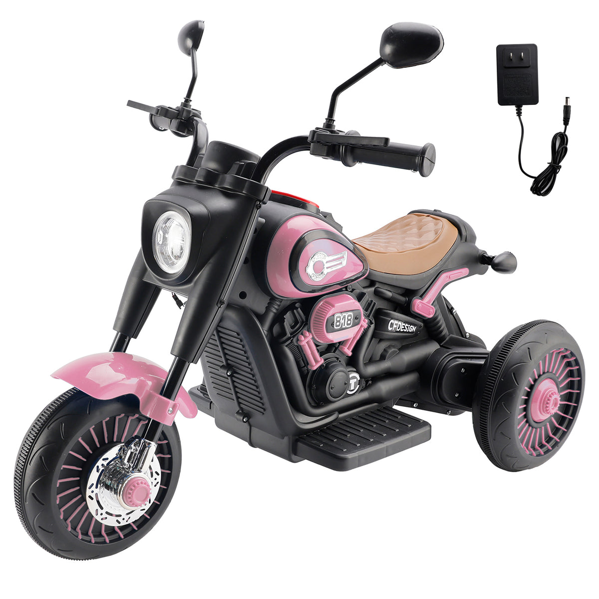 3Wheel 6V Kid Ride On Motorcycle Electric Toy With Colorful Light And Music