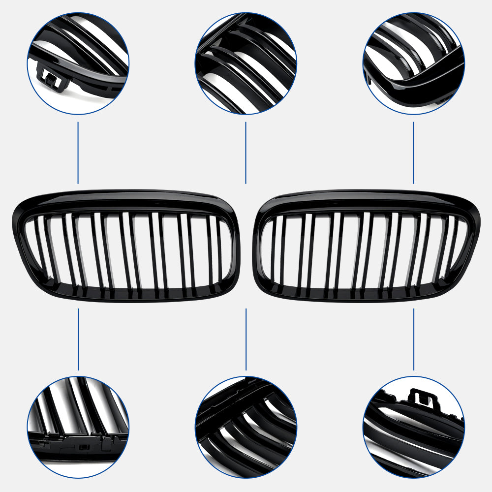 BMW 2 시리즈 Gran Tourer F45 F46 2015-2018 Gloss Black Front Grill Grille