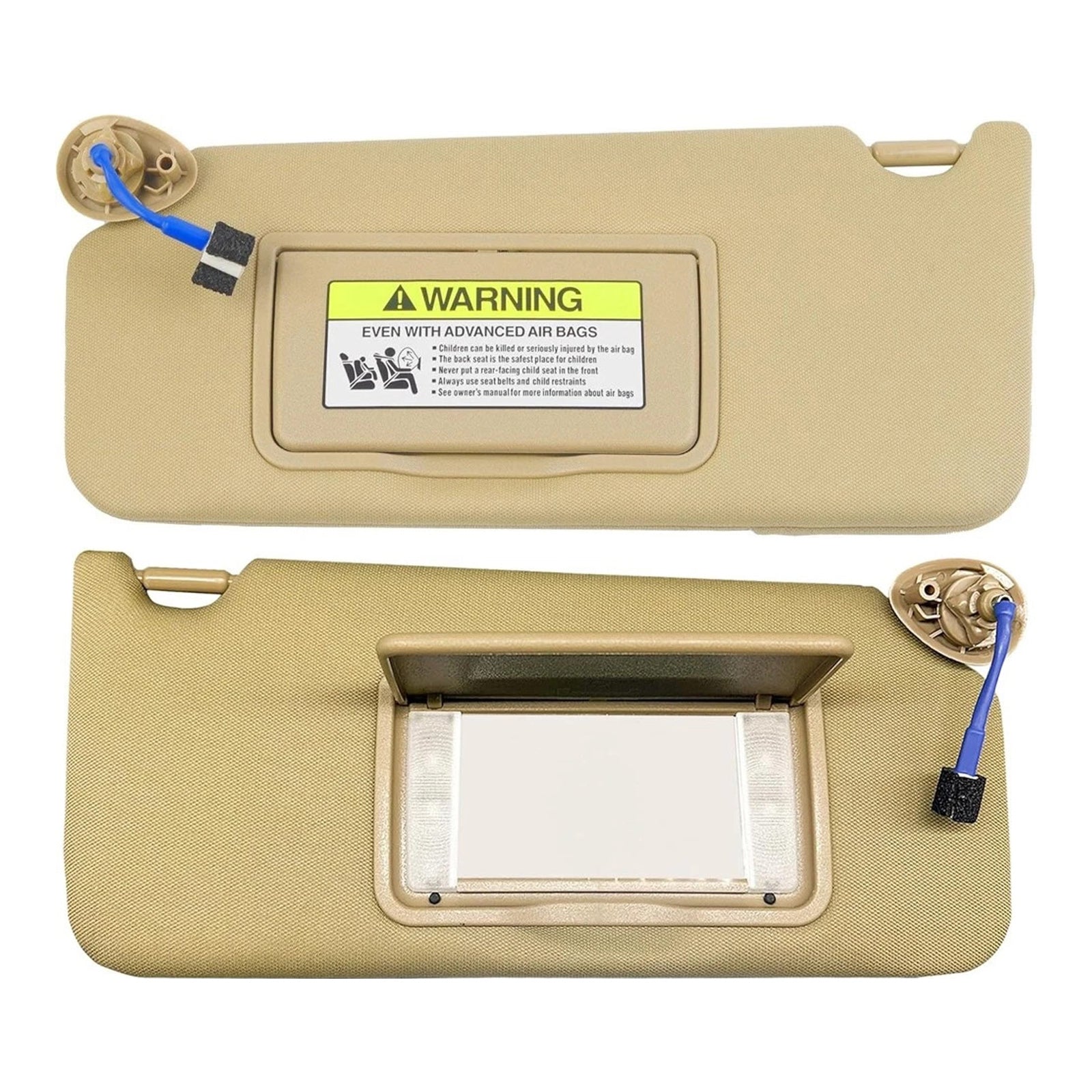 2008-2017 Honda Accord Pair Of Beige Sun Visor 83280TA5A51ZA