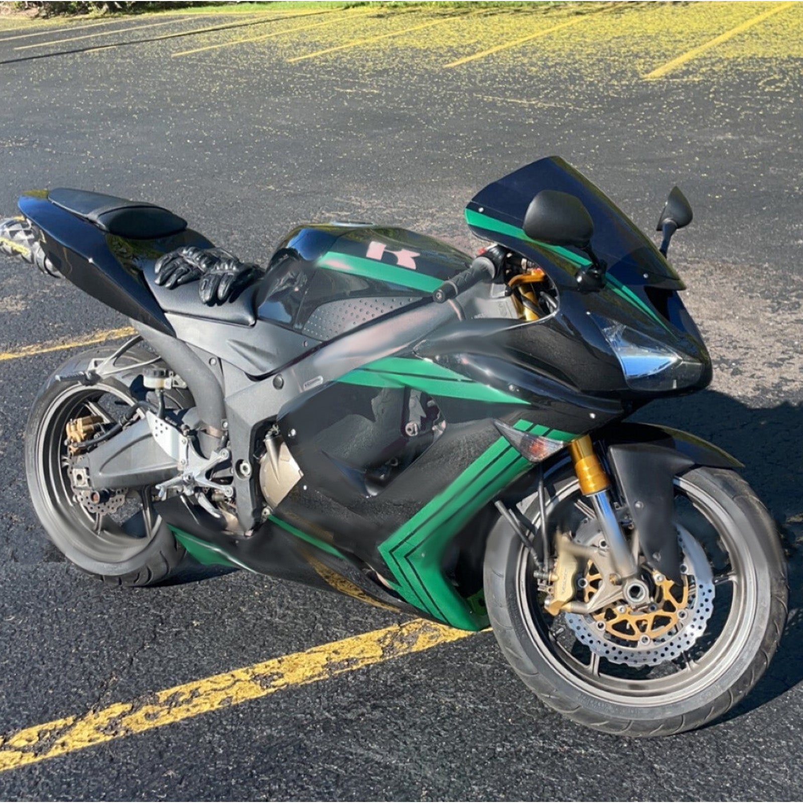 Injection Fairing Kit Bodywork Plastic ABS fit For Kawasaki ZX6R 636 2005-2006