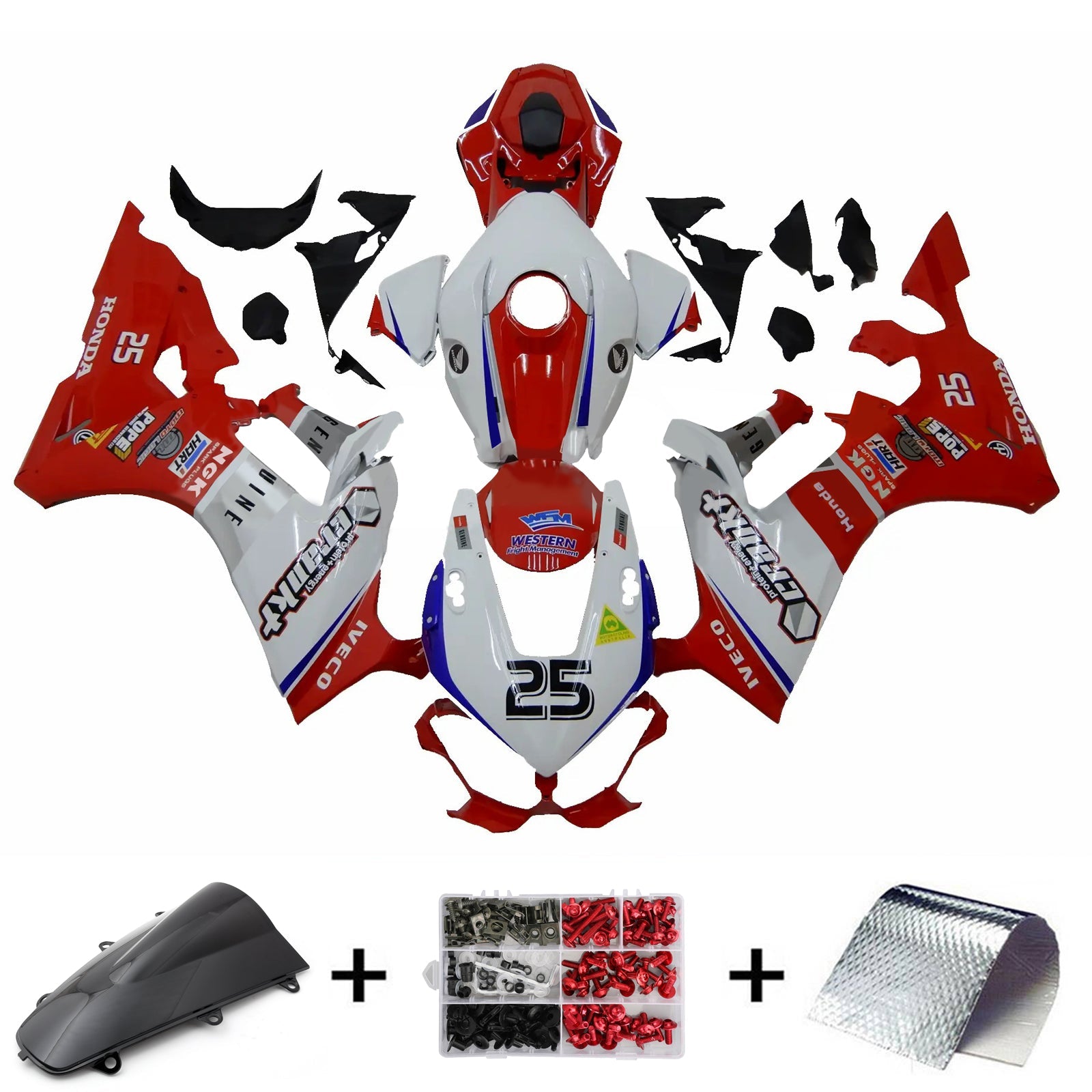 Honda CBR1000RR 2017-2025 Fairing Kit Bodywork Plastic ABS