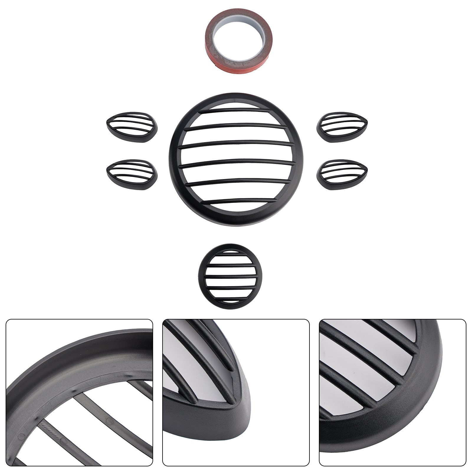 2023-2024 Yamaha Pg-1 Headlight Guard Shield Cover Grille Black Kit