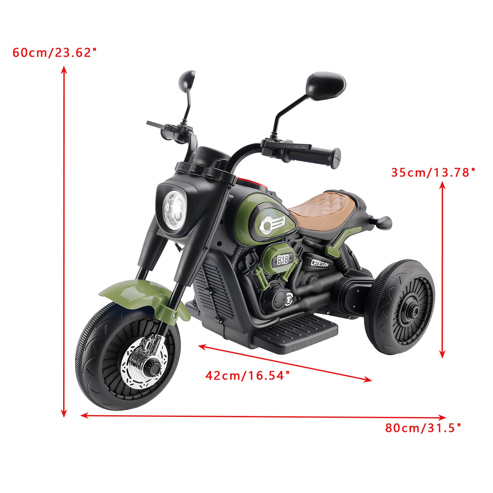 3Wheel 6V Kid Ride On Motorcycle Electric Toy With Colorful Light And Music