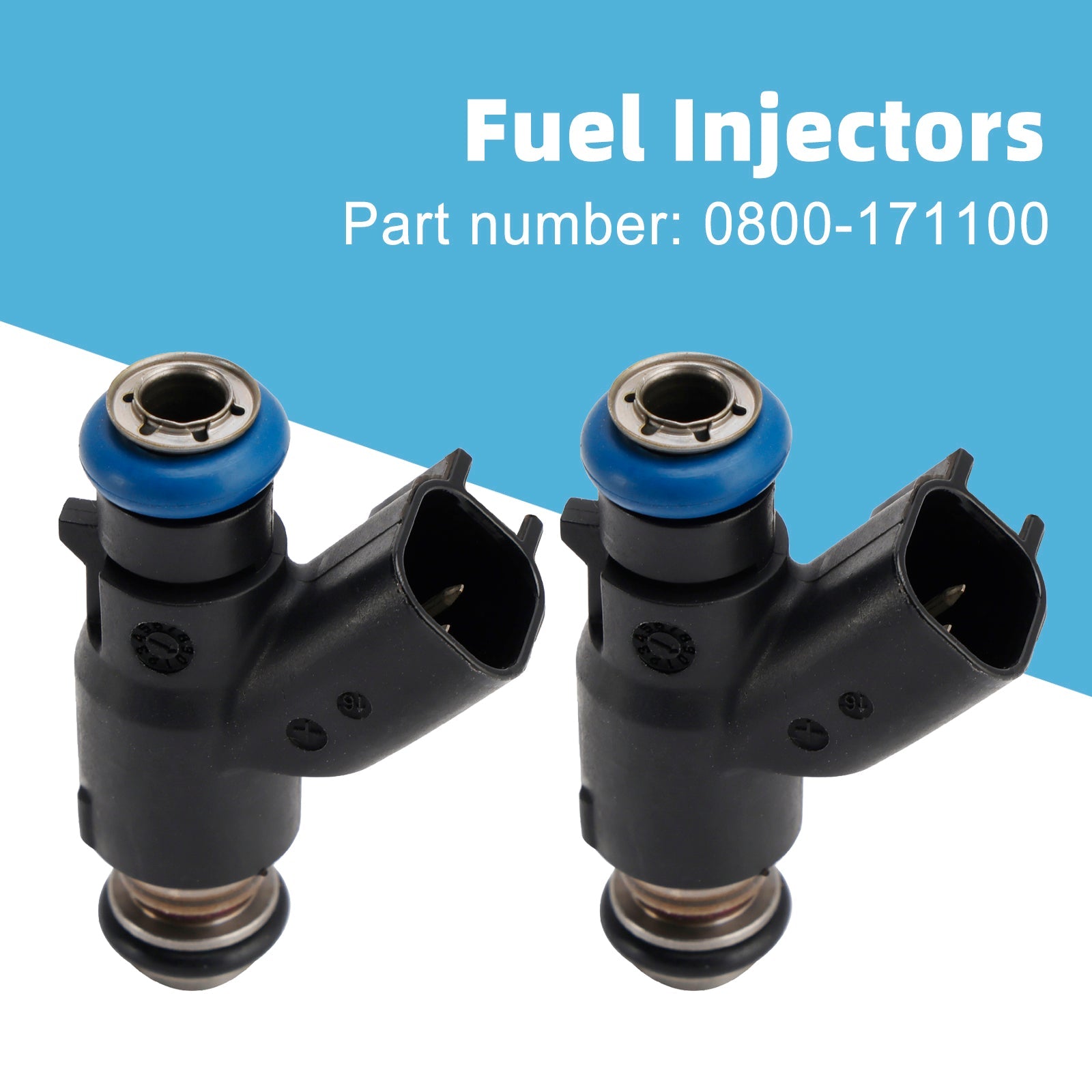 2PCS 0800-171100 Fuel Injector For CFMOTO X8 800 CForce UForce Zforce 800-EX 12-19