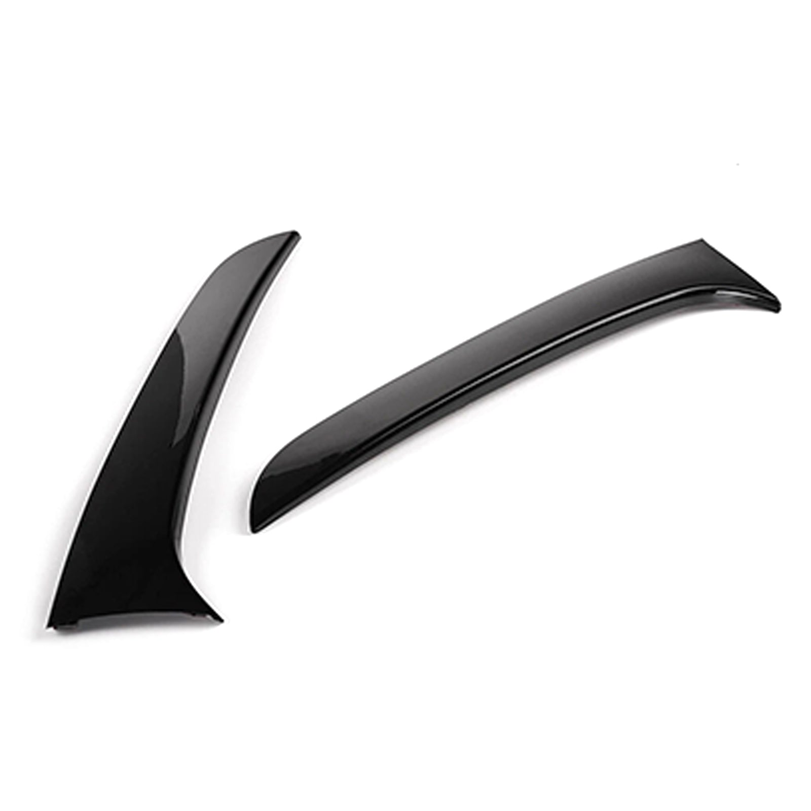 2012-2019 BMW 1 Series F20 F21 Gloss Black Pair Rear Window Side Wing Spoiler
