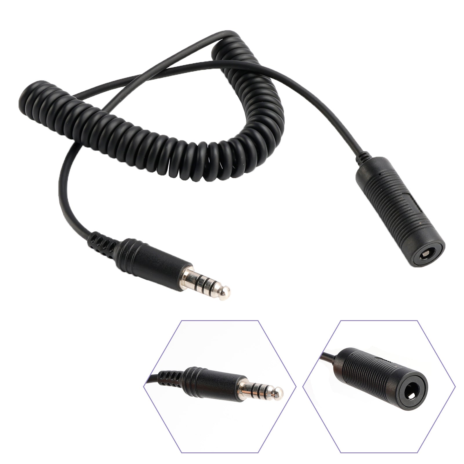 7.1mm Headset Extension Cable Tactical Headphone for TAC-SKY U-92A/U to U-174/U