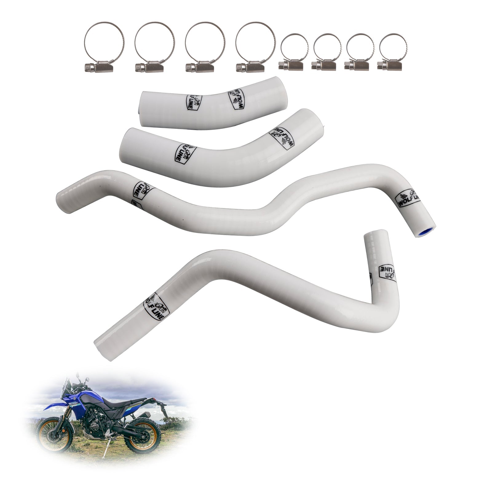Silicone Radiator coolant Hose kit For Yamaha Tenere 700 2019-2024