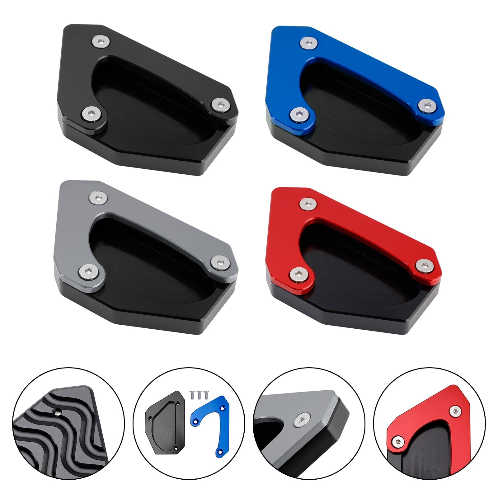 Kickstand Enlarge Plate Pad fit for Suzuki V-strom 650 DL650 XT 2011-2024