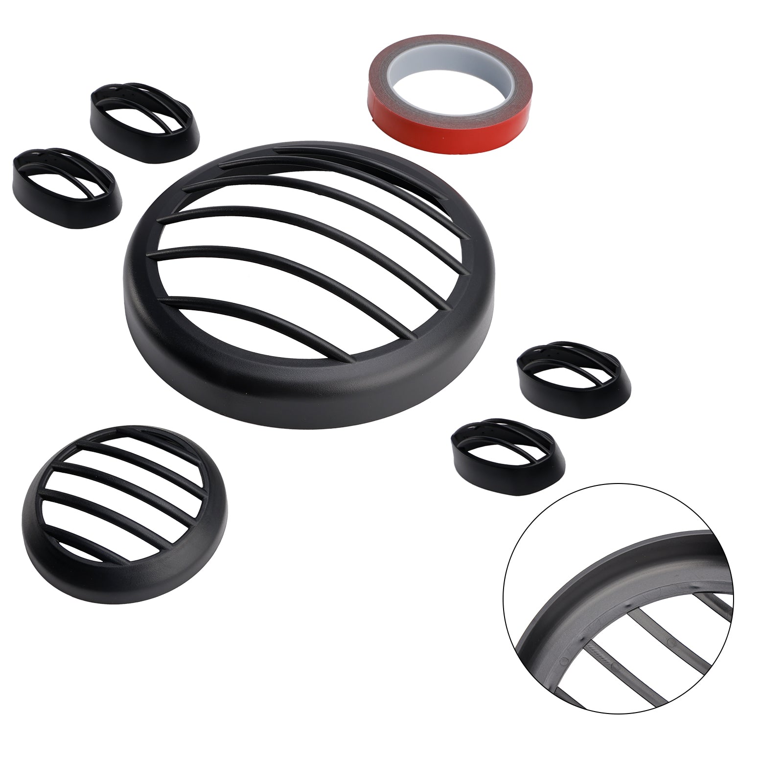 2023-2024 Yamaha Pg-1 Headlight Guard Shield Cover Grille Black Kit