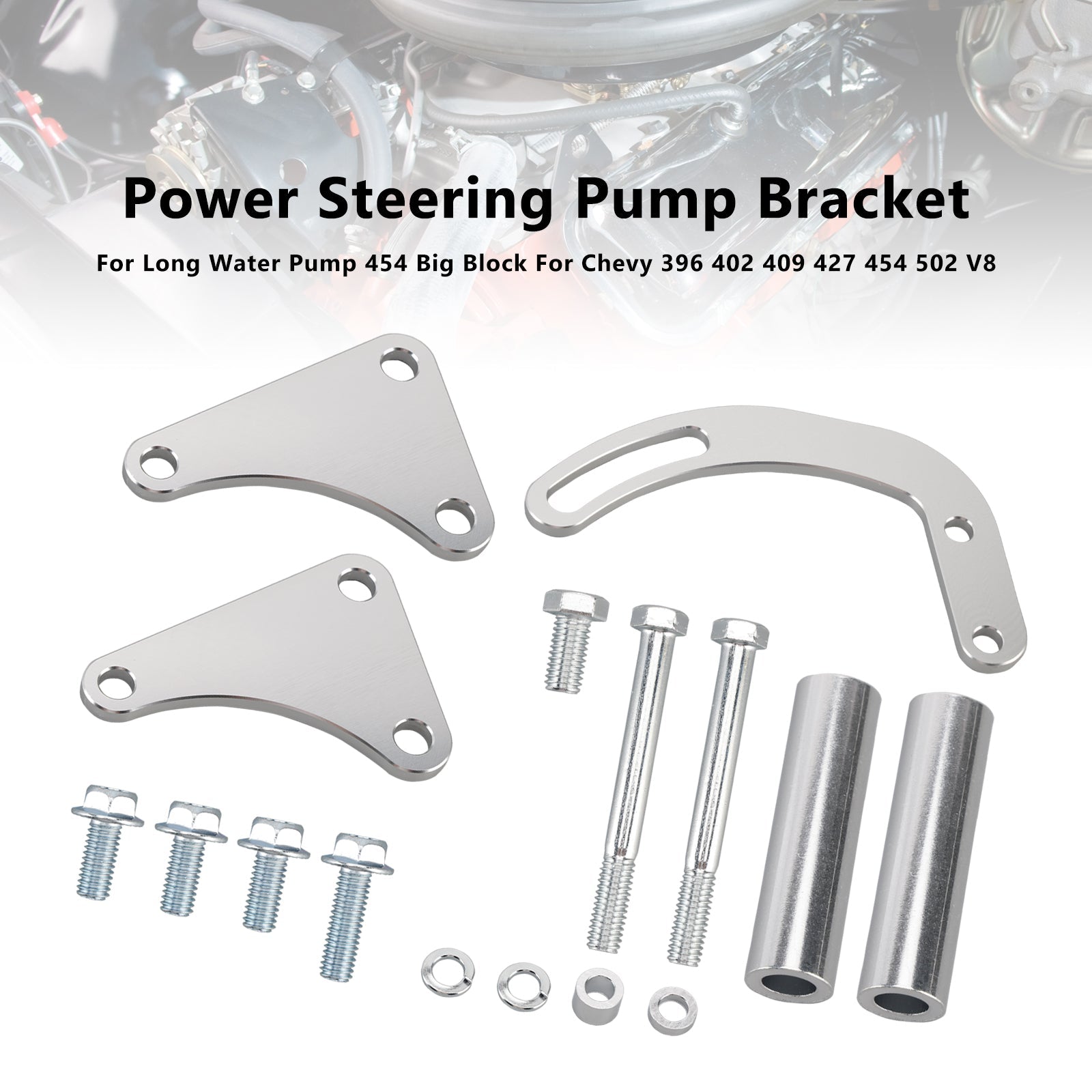 Power Steering Pump Bracket 551497 Fit Long Water Pump Fit Chevy Big Block V8