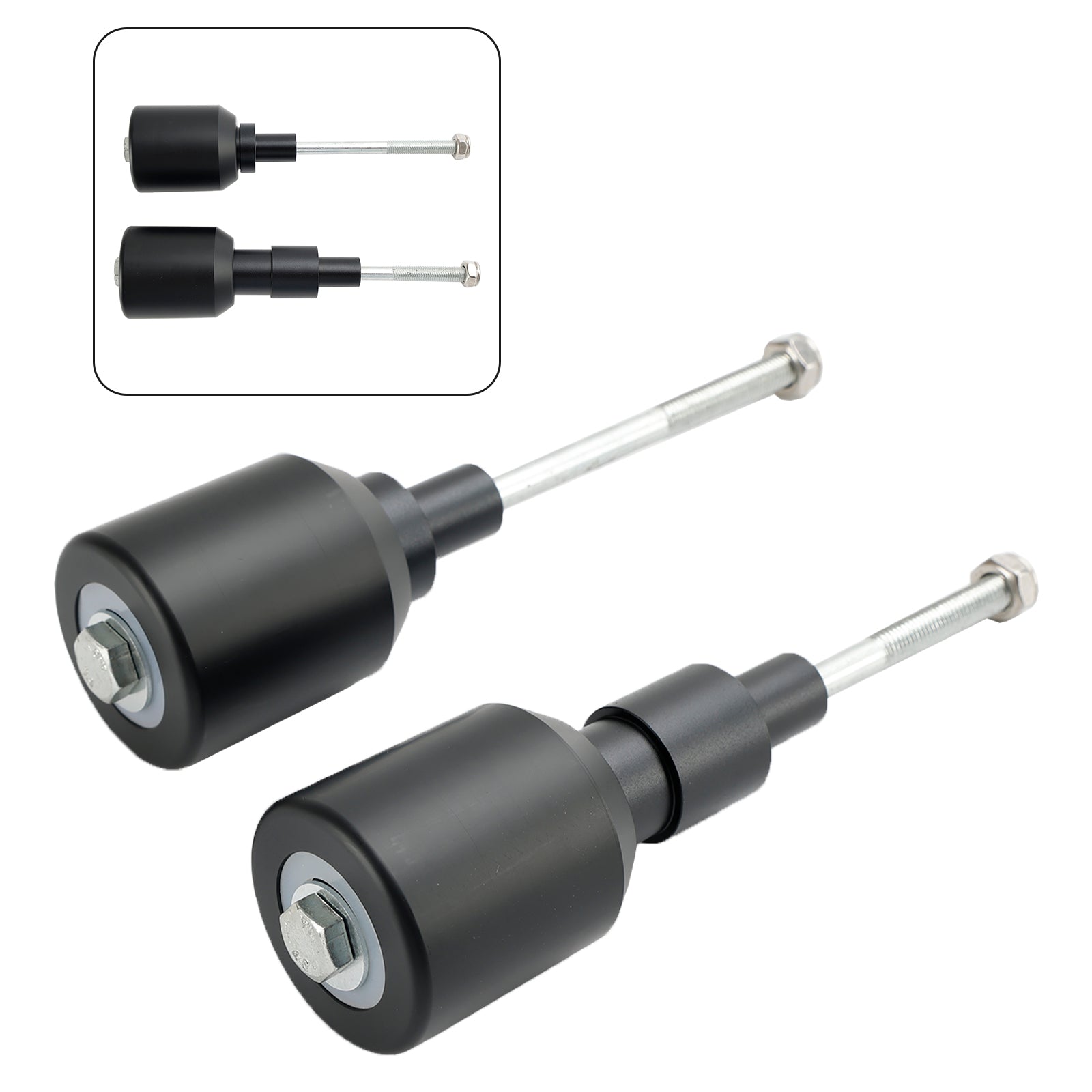 2017-2023 KAWASAKI Z650 NINJA 650 Crash Bobbin Protector Slider Aluminum Black