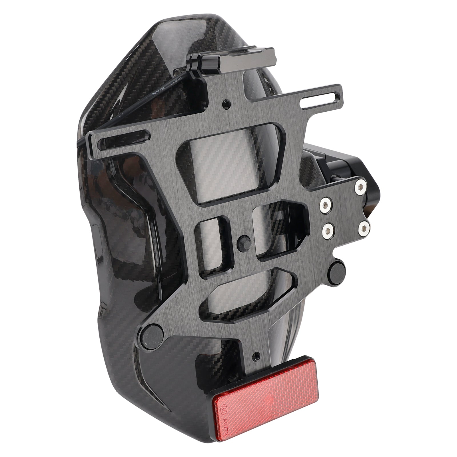 Real Carbon Fiber Rear Fender Bracket LED Fit For Honda CBR650R CB650R 2024-2025