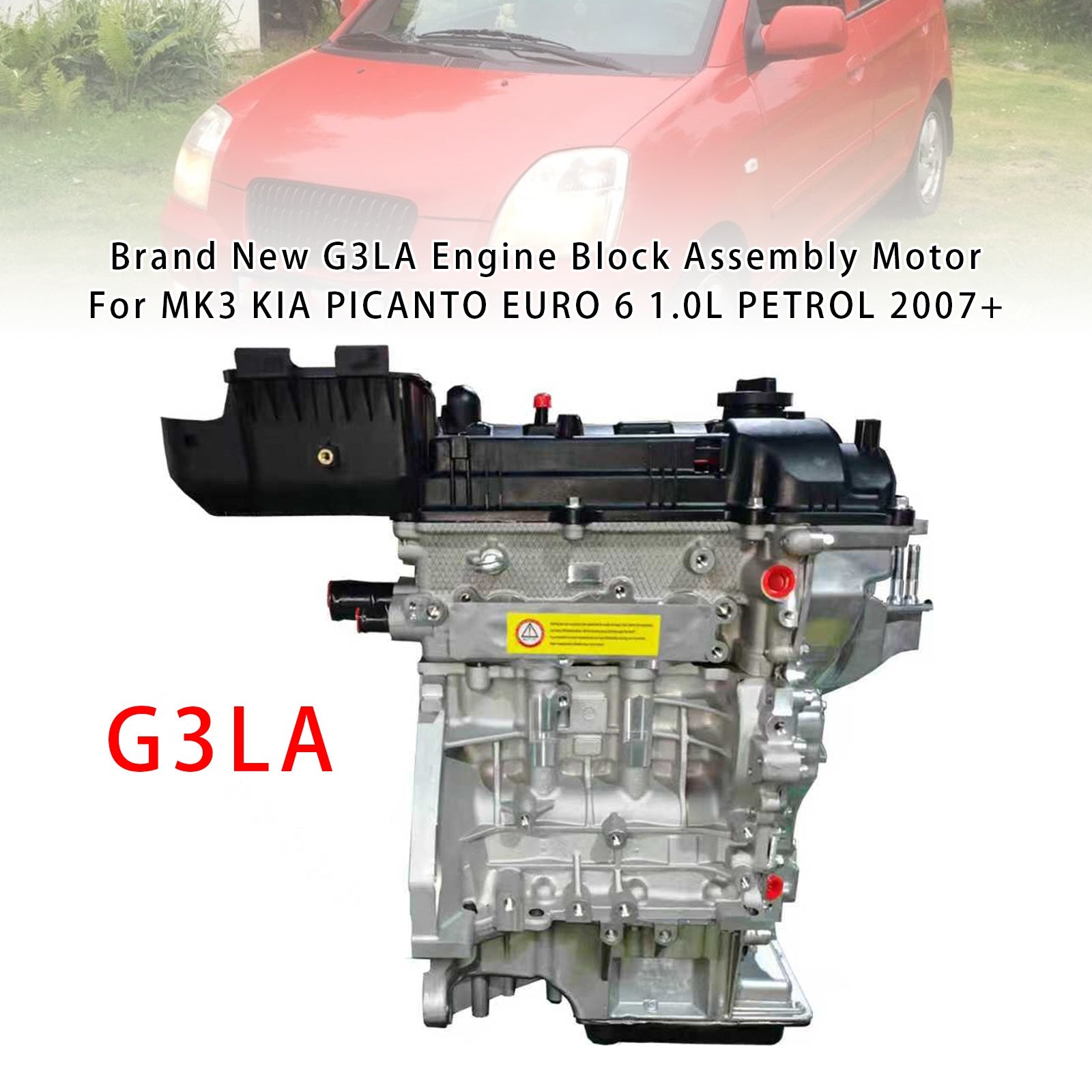 Brand New G3LA Engine Block Assembly For MK3 KIA PICANTO EURO 6 1.0L PETROL 07+