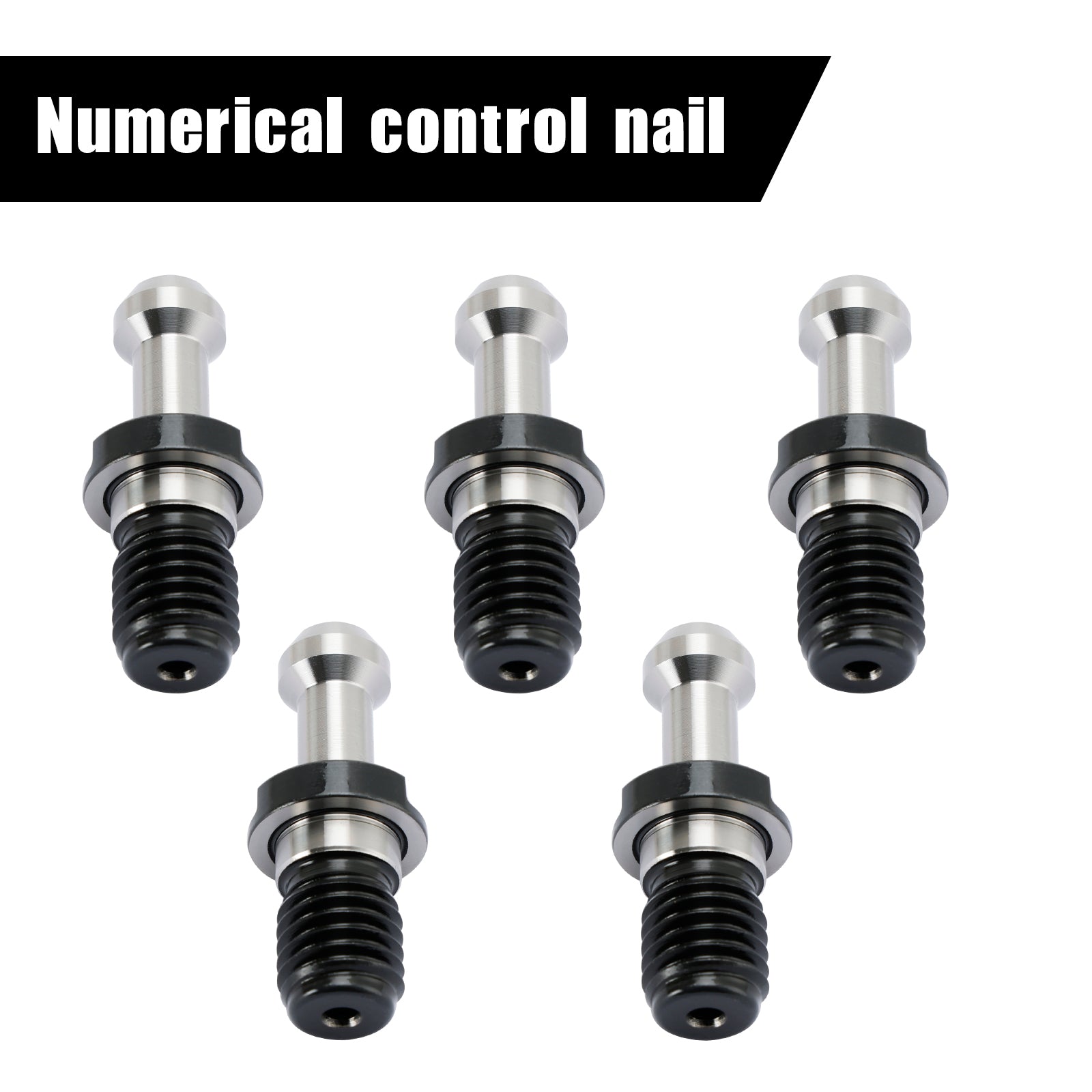 5Pcs CAT40 45~ Pull Stud Retention Knob Fits For Any Haas CAT40 CNC Silver