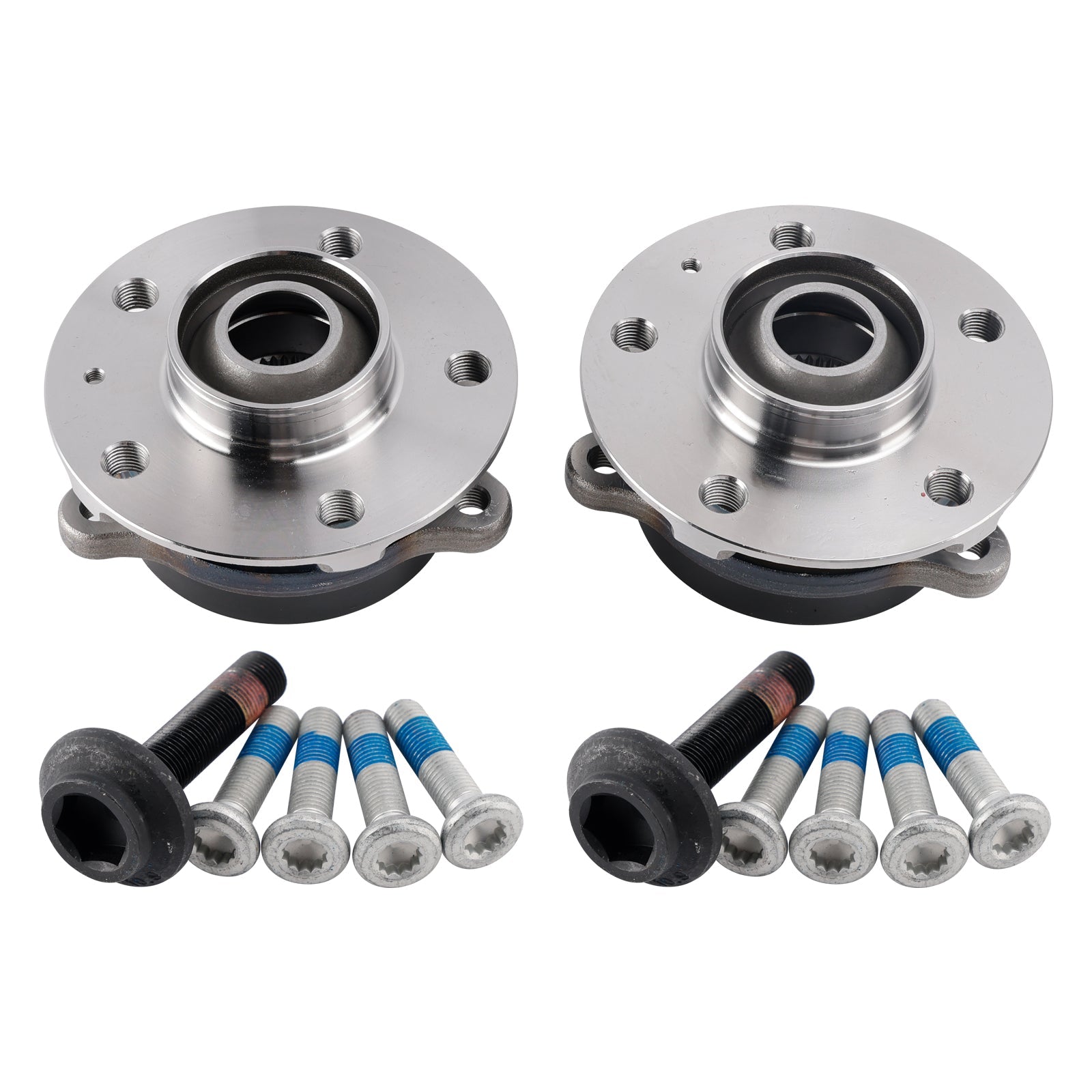 Audi A4 8K A6 C7 A5 8T A8 4H Q5 2x Front Wheel Hub Flange+Bearing+Bolts Kit 4H0498625D