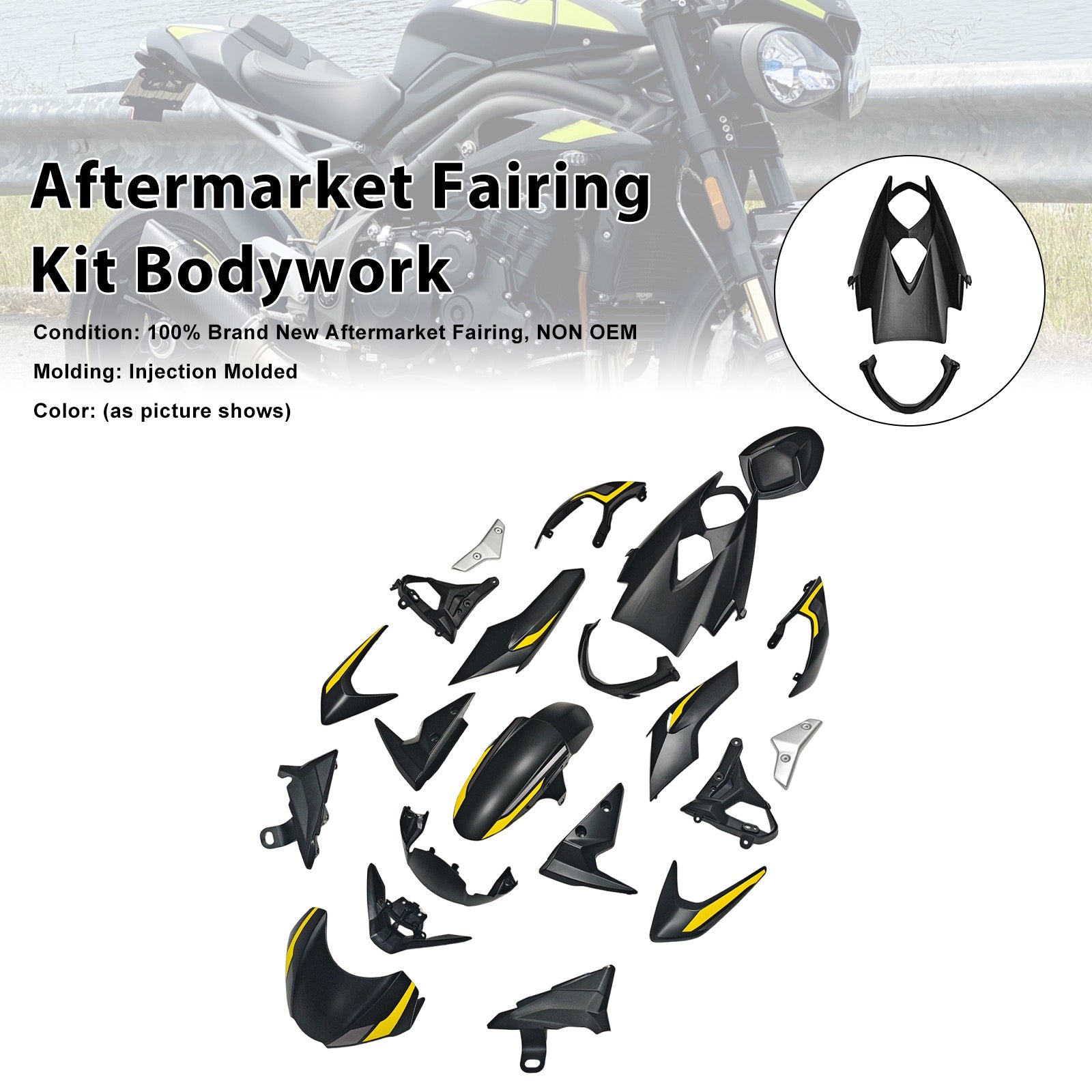 2020-2022 for Street Triple 765 R/RS Injection Bodywork Fairing Kit