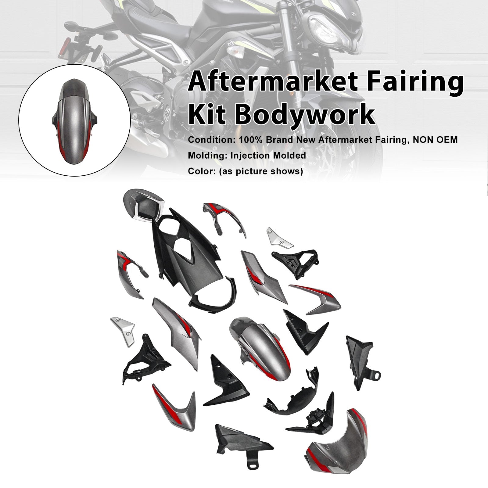 2020-2022 for Street Triple 765 R/RS Injection Bodywork Fairing Kit
