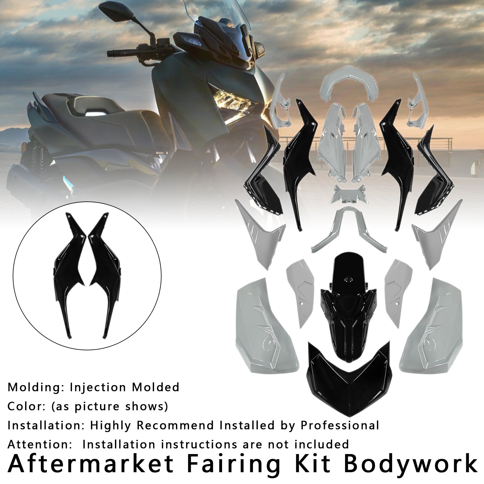 2023-2024 Yamaha X-MAX 300 XMAX Injection Bodywork Fairing Kit