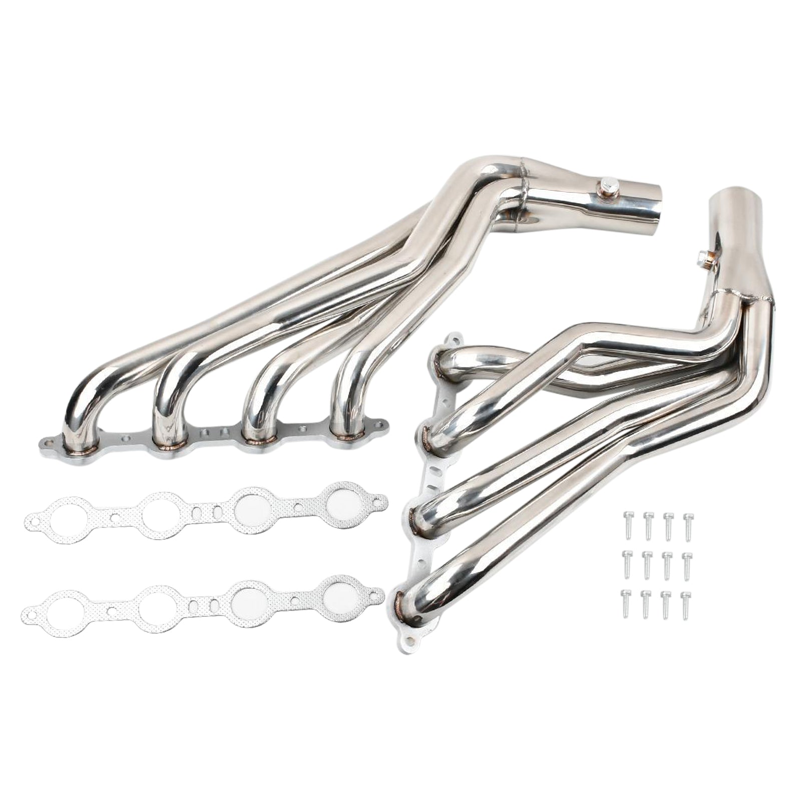 Exhaust Manifold Header Fit Chevy 1999-2006 1-3/4" GMC Sierra 4.8 5.3 6.0 V8