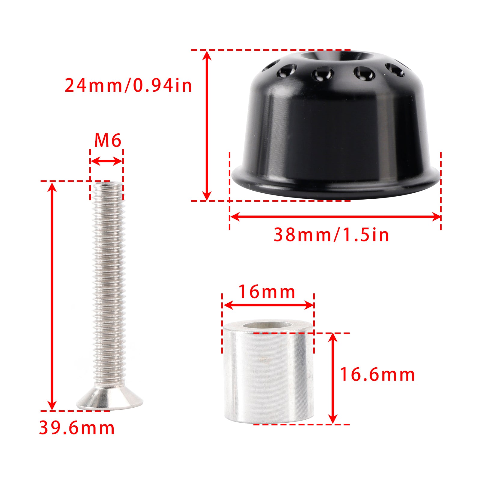 Black Handlebar Ends Weight For Honda CB250R CBR250R CB300R GB350/S CB400S